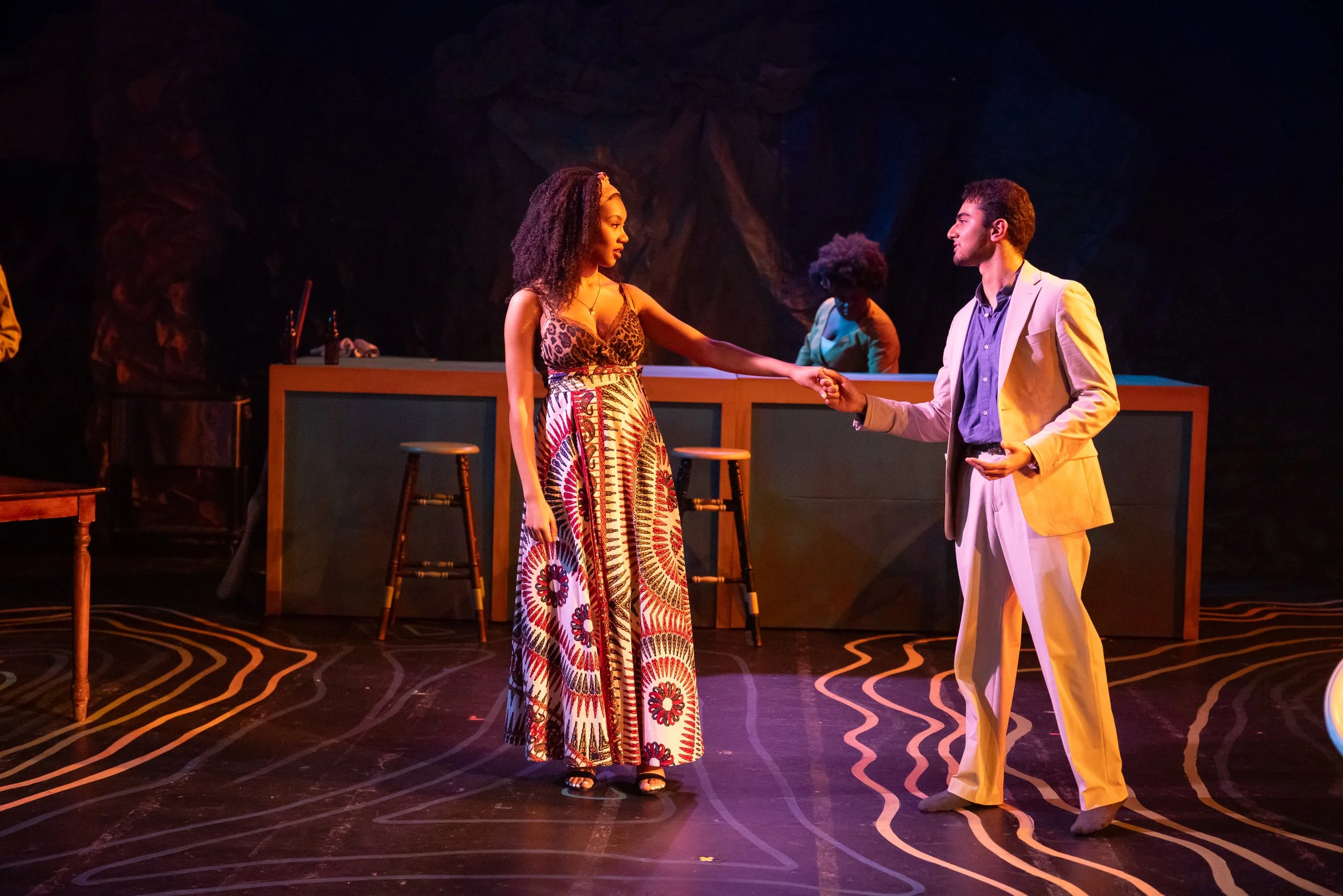 (Foreground) Mercedes Robinson and Saami Rizvi (Background) Sophie Lambert