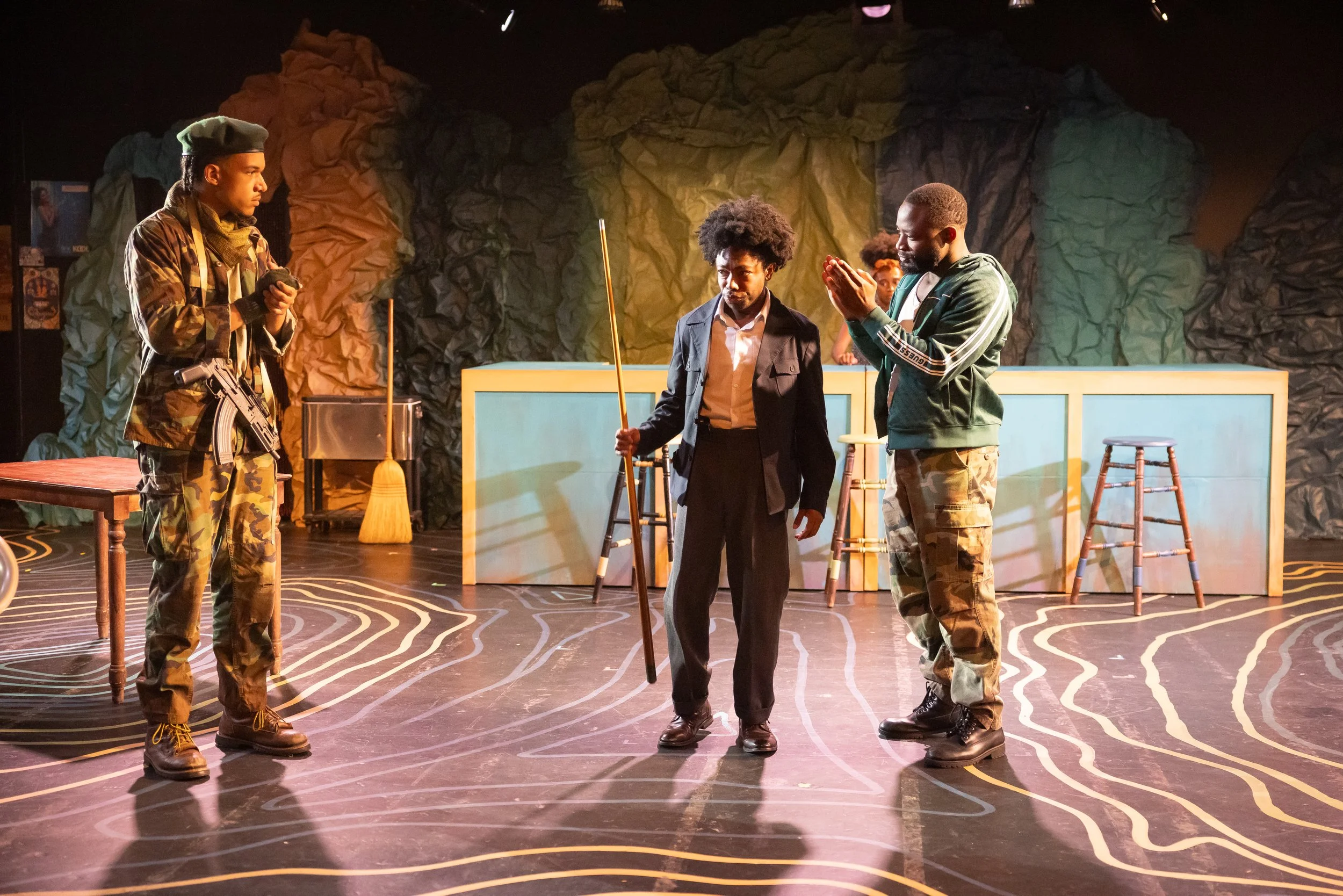 (Foreground) Jaden Wyche, Mesai Williams, Daryel T. Monson (Background) Imani Destinee