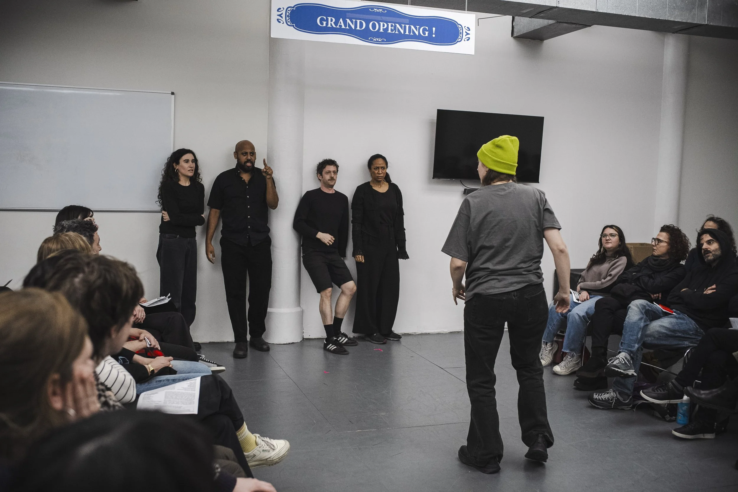 (l to r) Sarina Freda, Yonatan Gebeyehu, Ethan Dubin, Sharina Martin, and Frankie Placidi