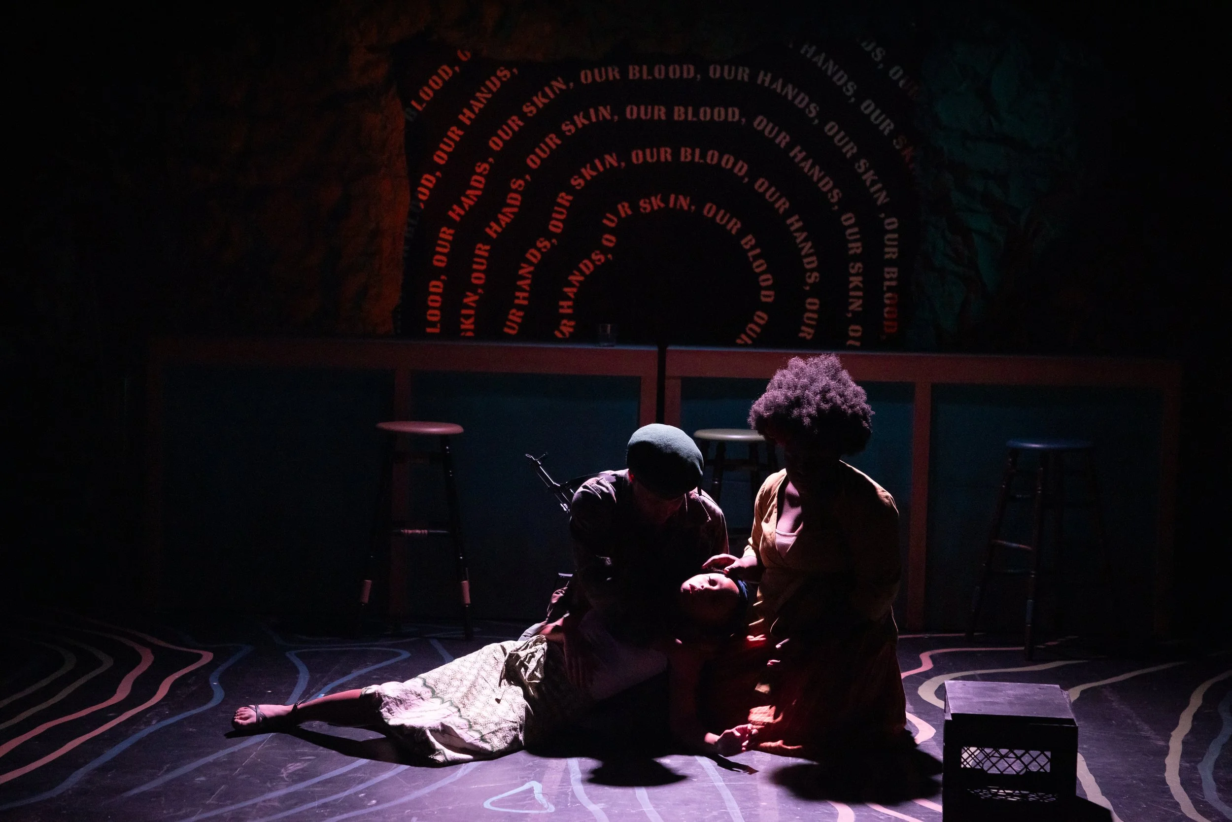 Ricardo Reid Jr., Maia Marie, and Sophie Lambert