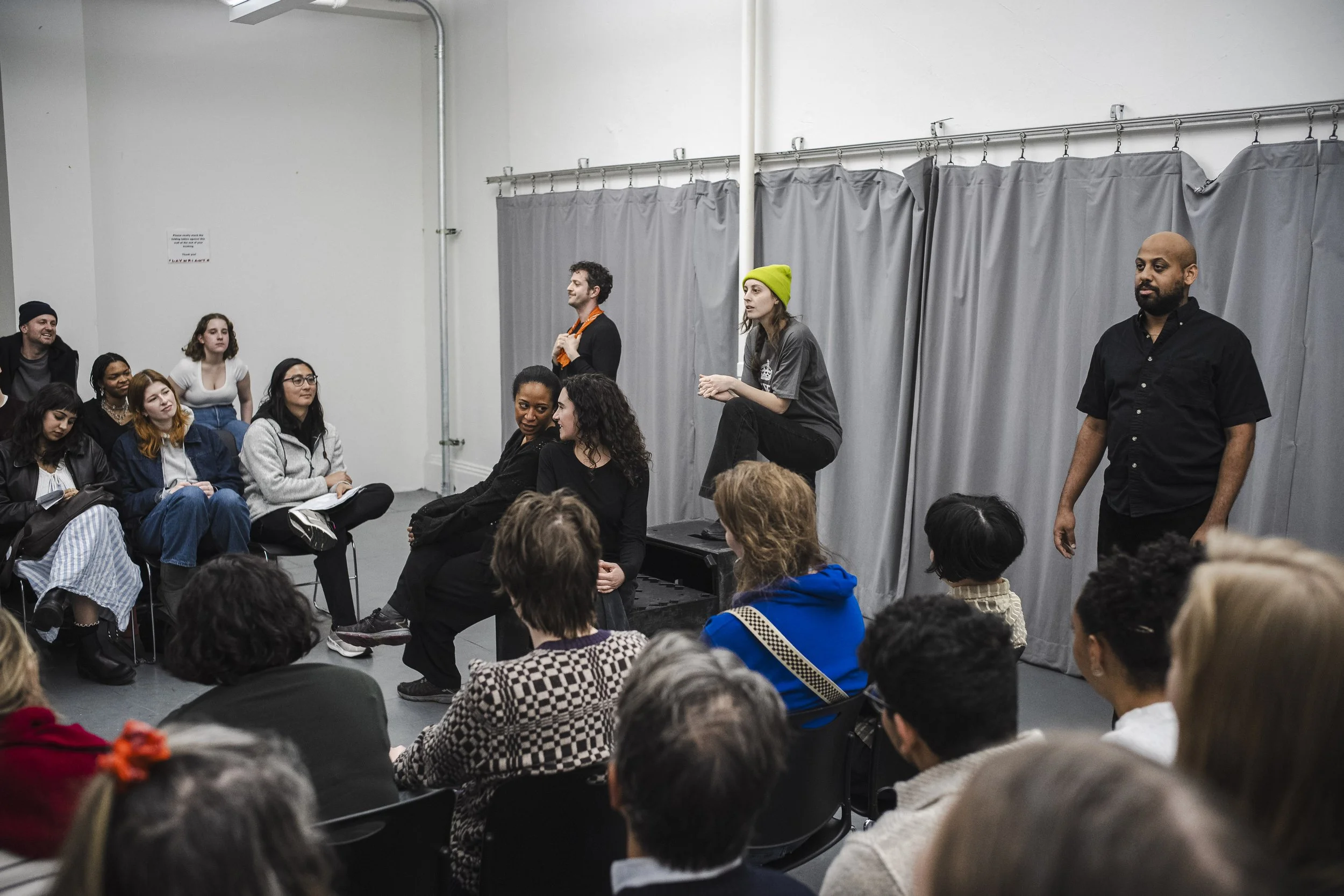 (l to r) Ethan Dubin, Sharina Marin, Sarina Freda,  Frankie Placidi, and Yonatan Gebeyehu