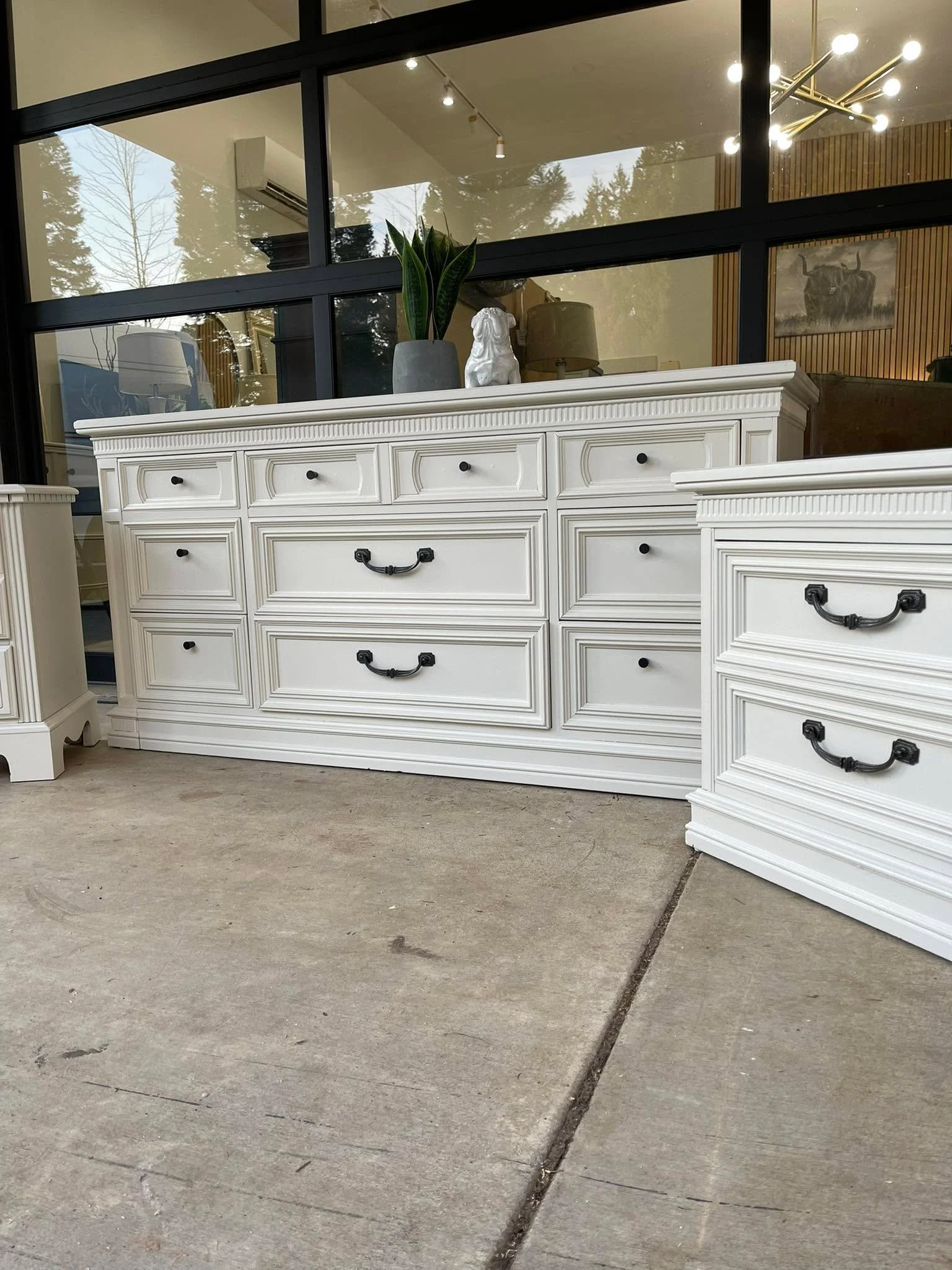 This creamy solid white dresser left my shop today, now to move more dressers and side tables out http://furnitureon5th.com