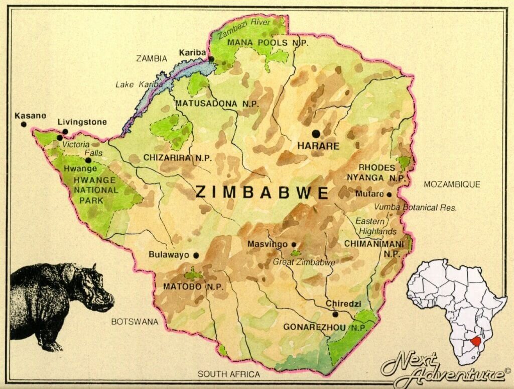 Где находится зимбабве