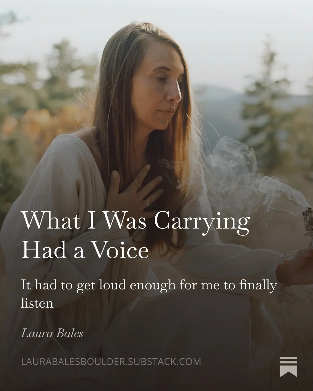 I wrote about some things like moving through shame, pain, and the unraveling that forced me to stop abandoning myself and finally listen to what my body was trying to tell me on my Substack!

Link in my bio to read the whole thing. I really love wri