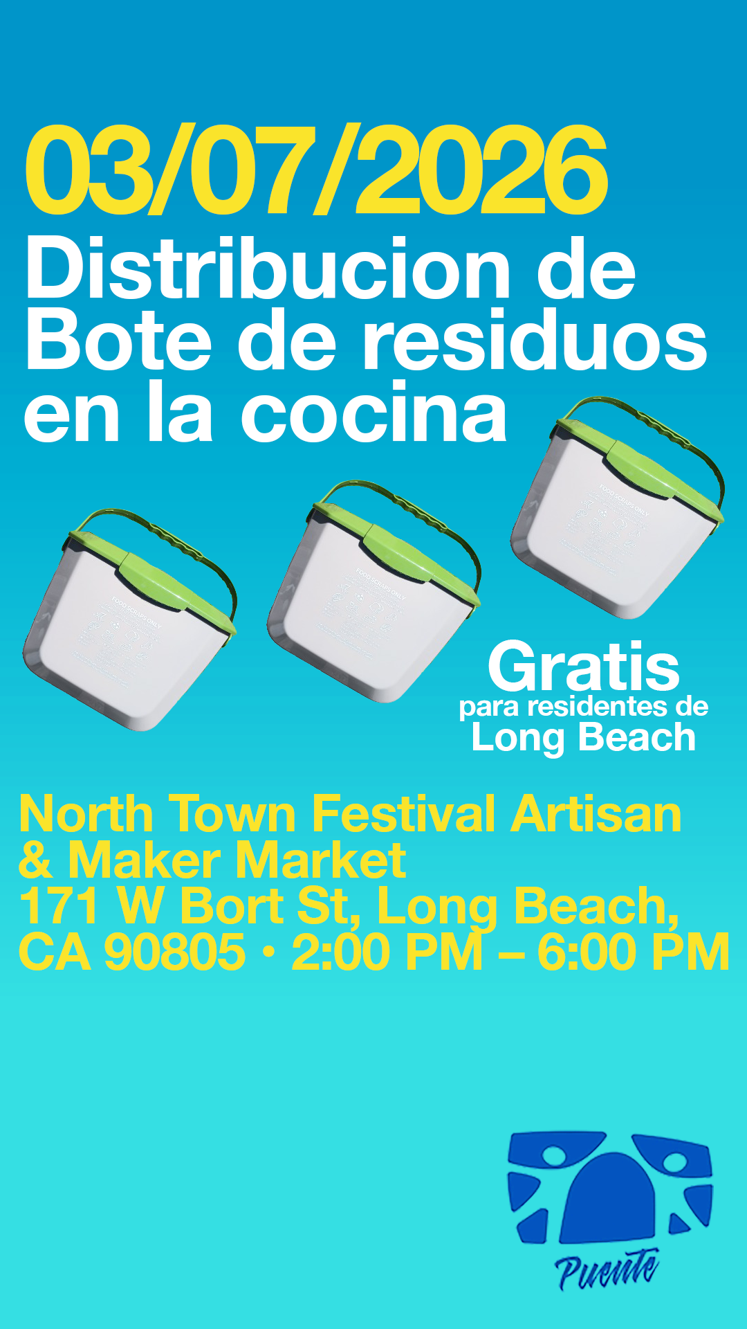 Distribucion de bote de residuos en la cosina