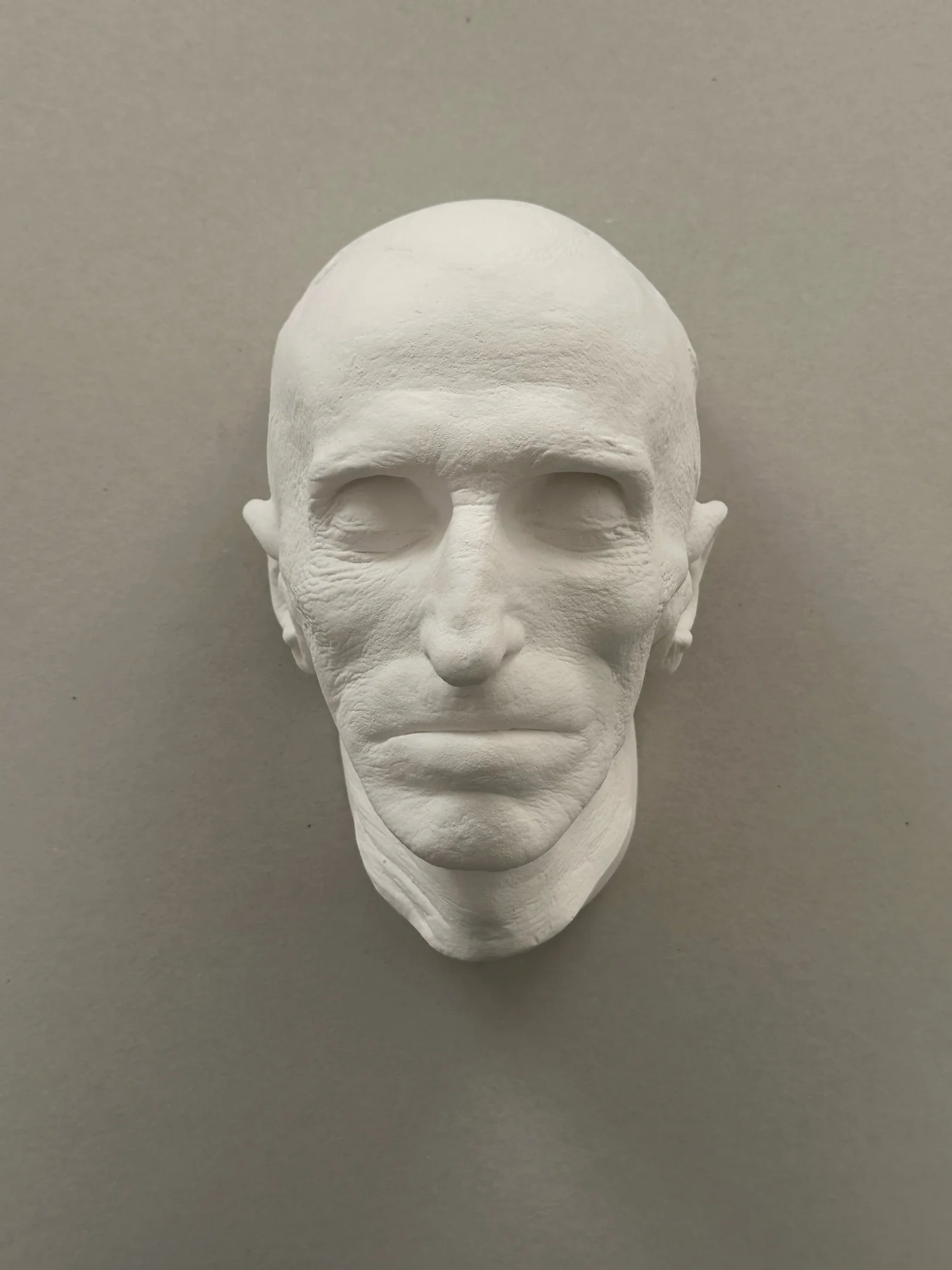 Nikola Tesla death mask — The Fountainhead Gipsoteca