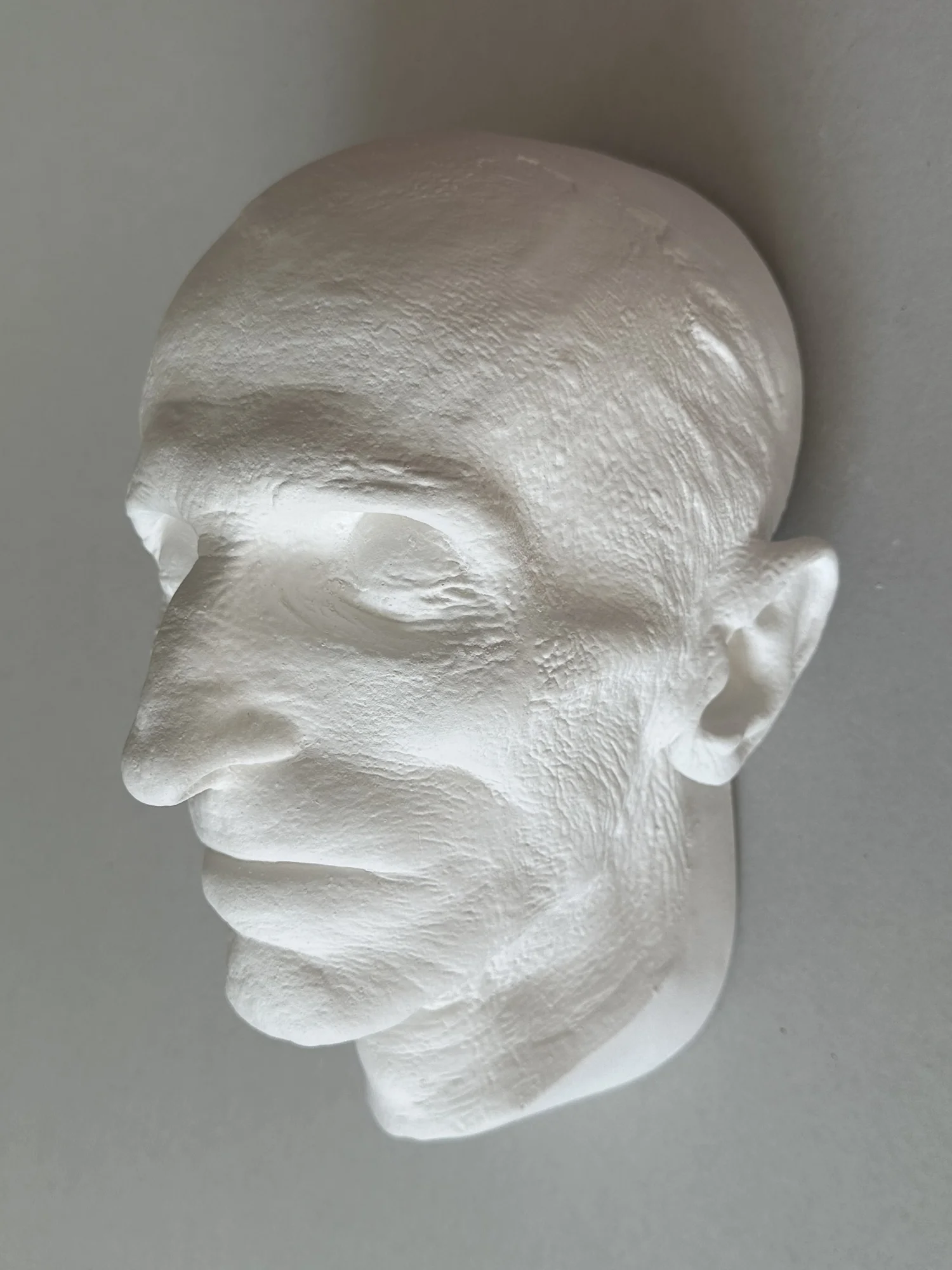 Nikola Tesla death mask — The Fountainhead Gipsoteca