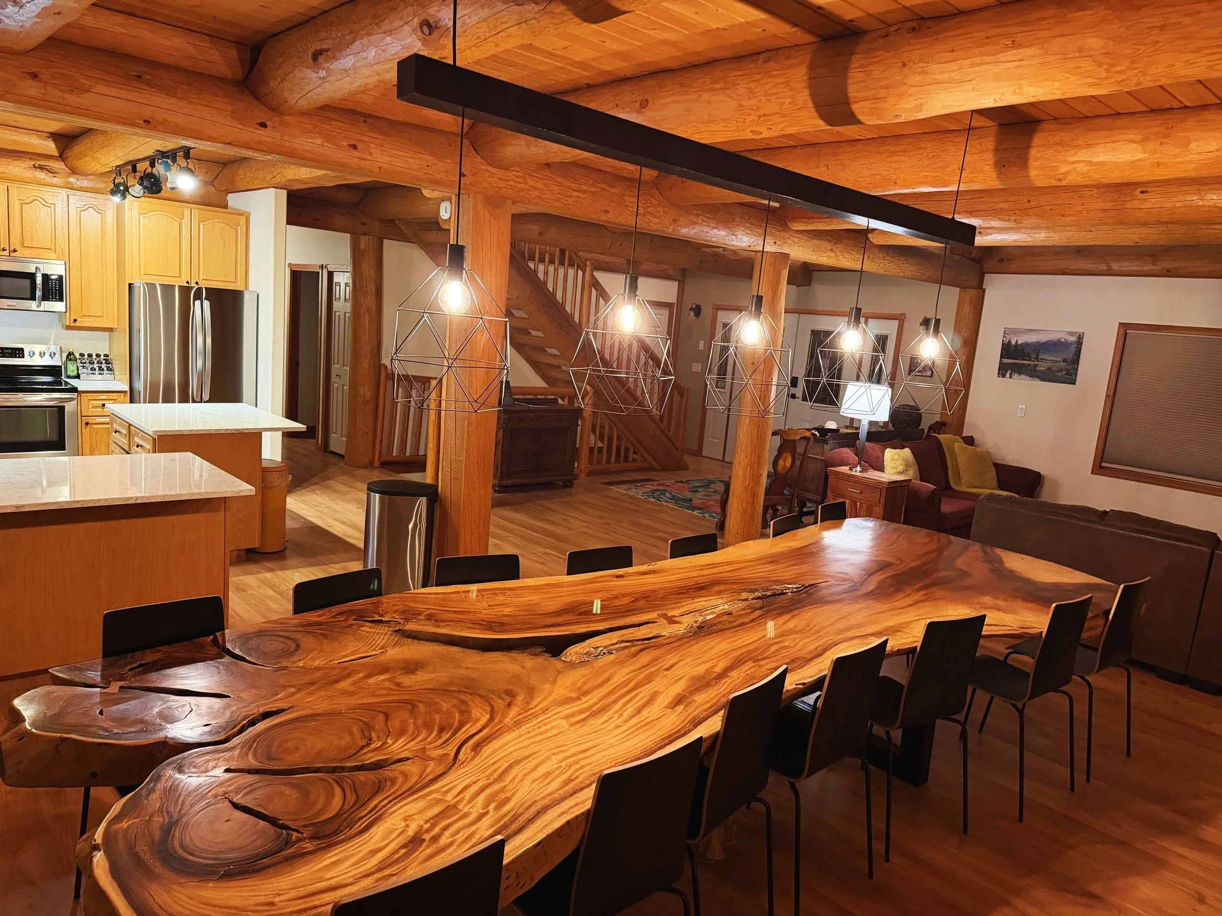 Beautiful dining room table for large dinners