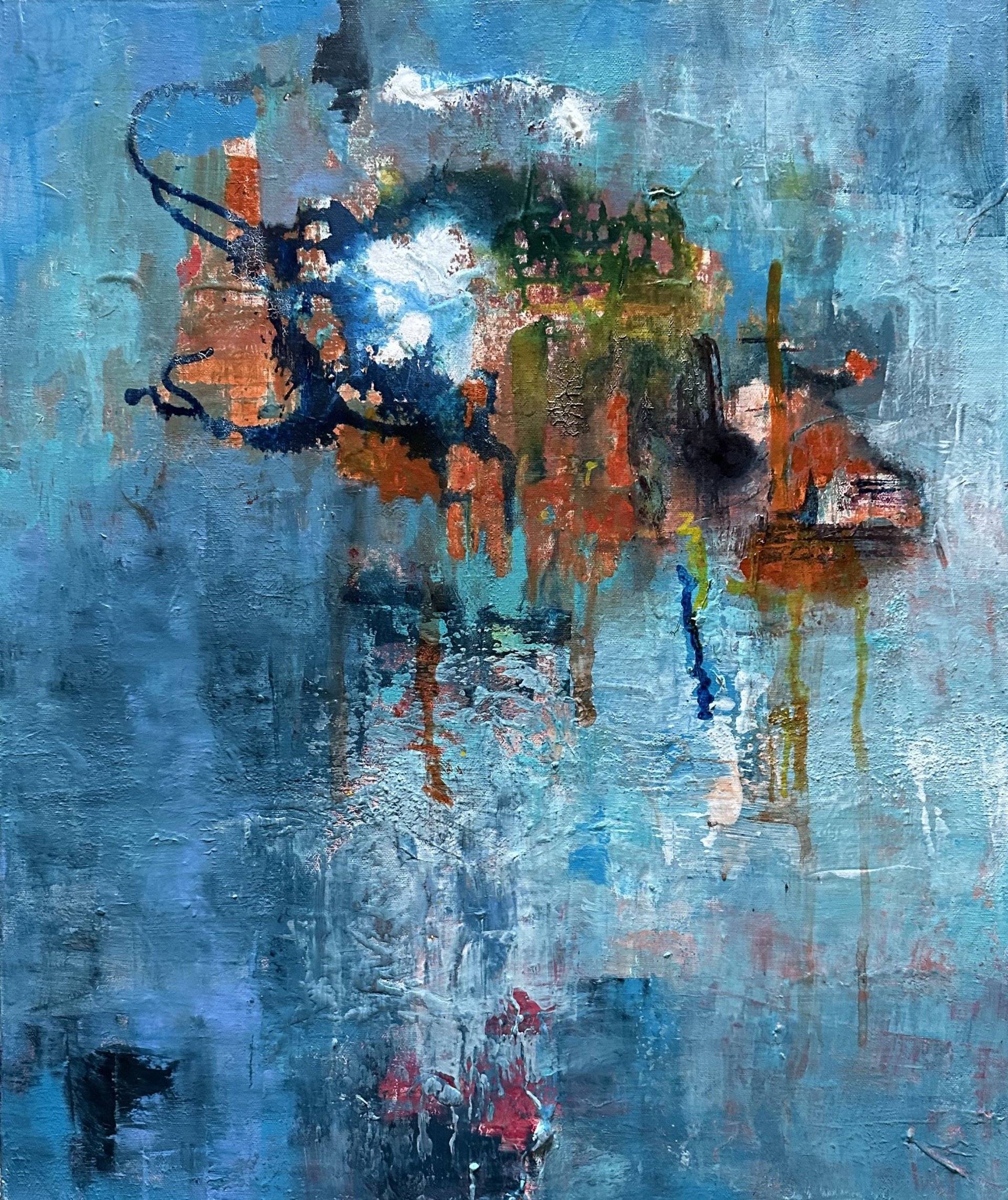 Jumbled - Sold at the Desert Art Center for $695. Framed 18 x 24 2023