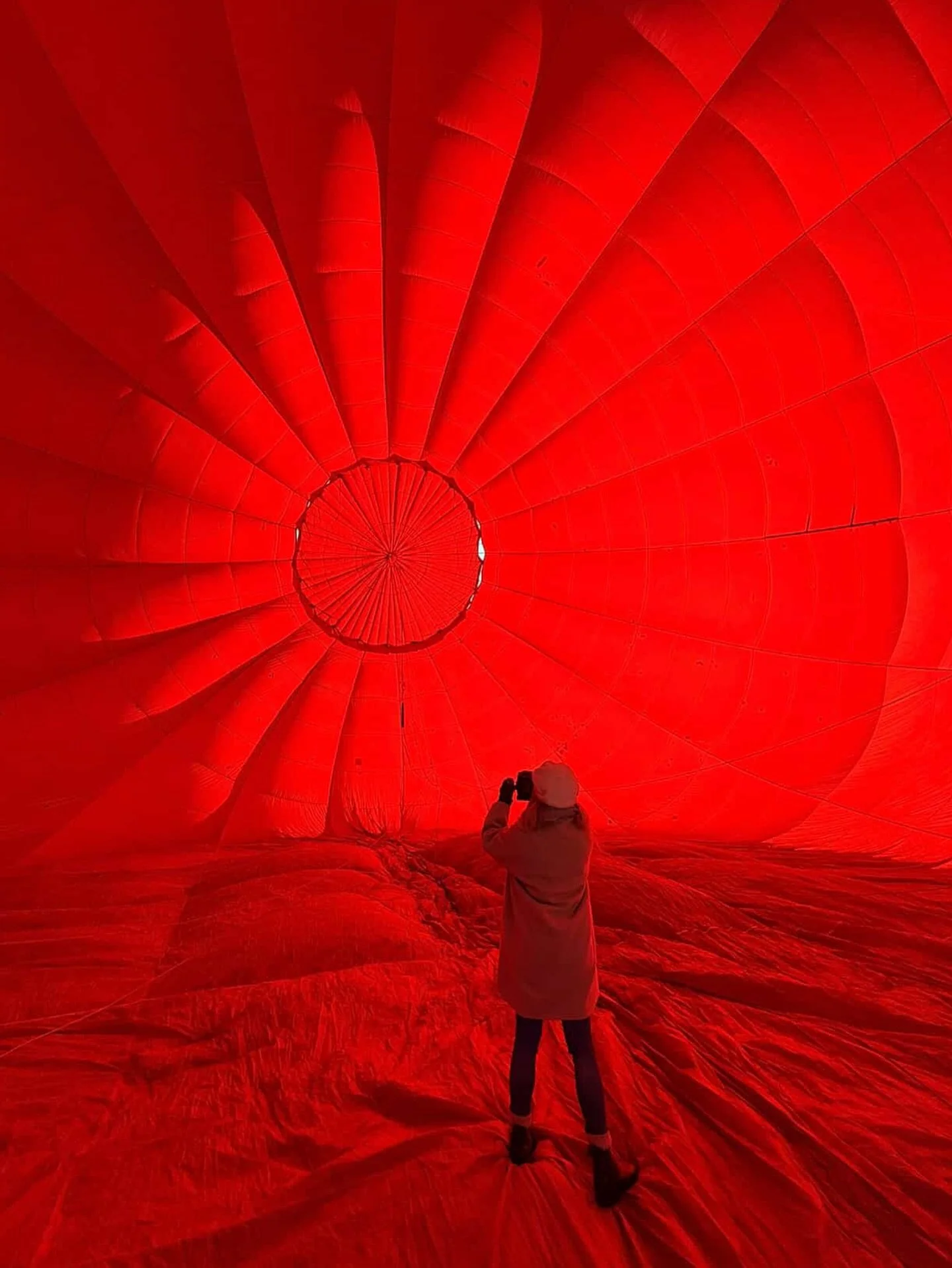 I&rsquo;m currently late night editing and in the mix is this amazing shot of me in action, shooting the inside of a @goldrushballooningaustralia hot air balloon. I&rsquo;m not often/ever really in front of the camera and I love that this memory has 
