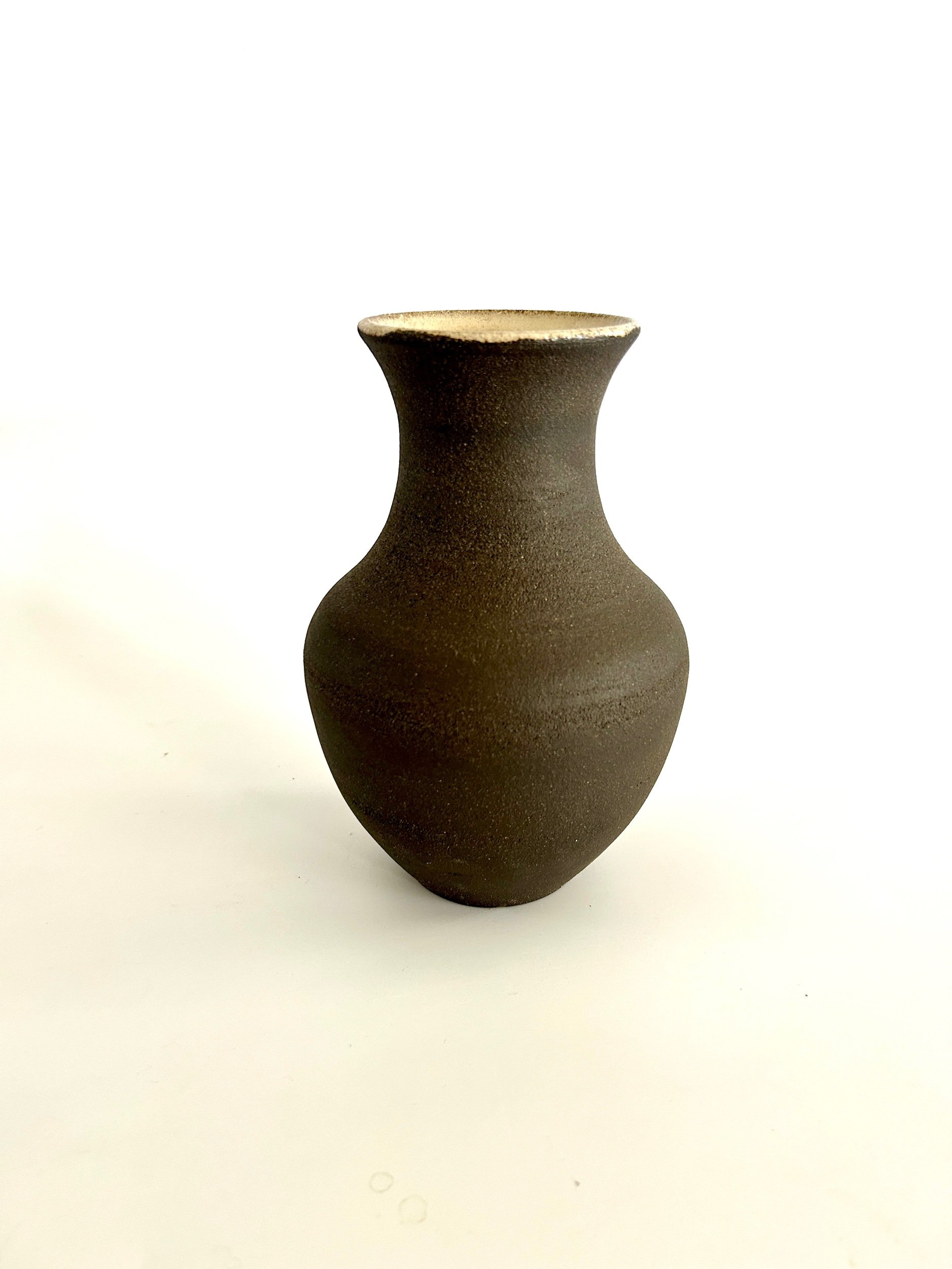 Black Stoneware Vase