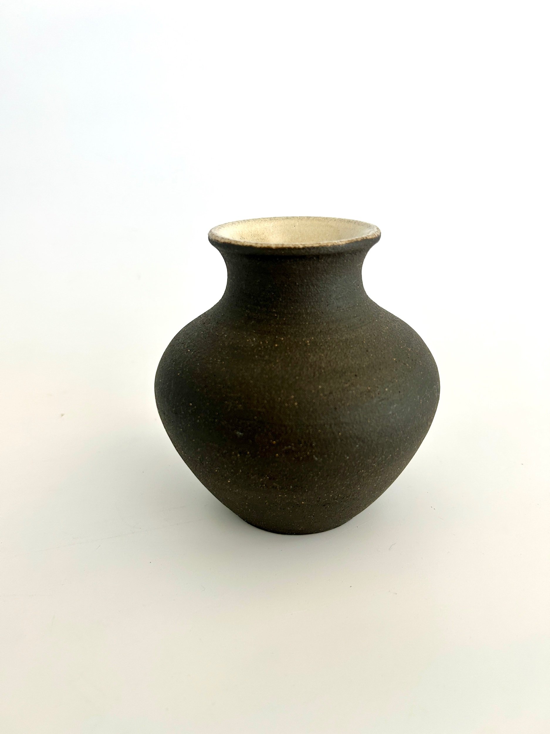 Black Stoneware Vase