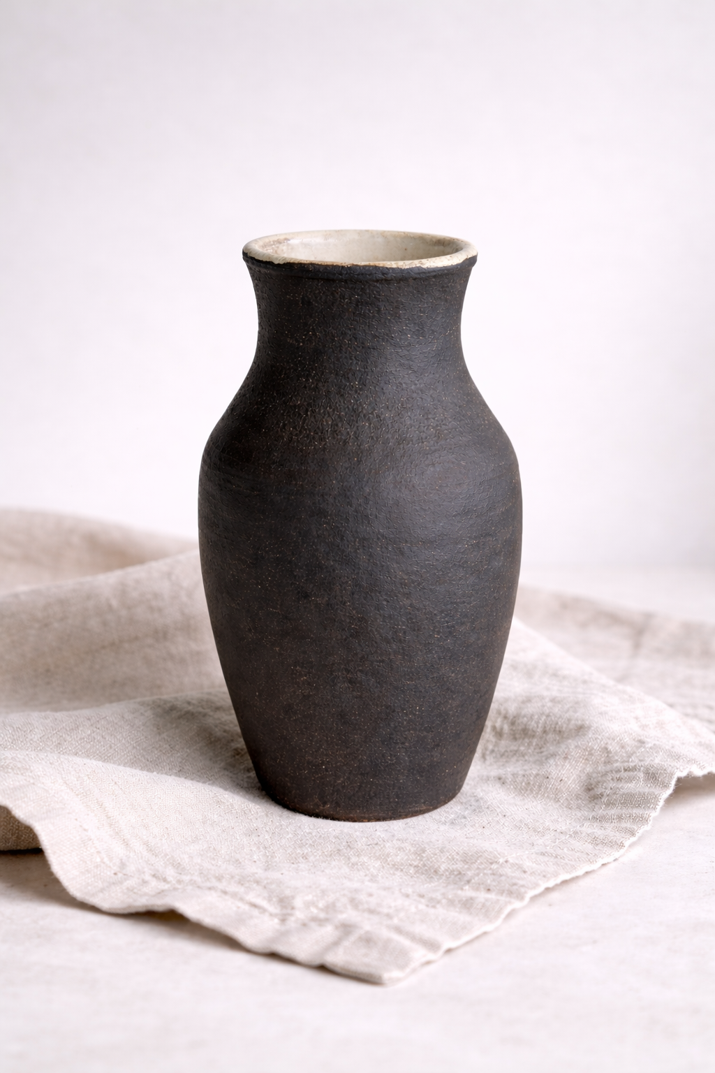 Black Stoneware Vase 1