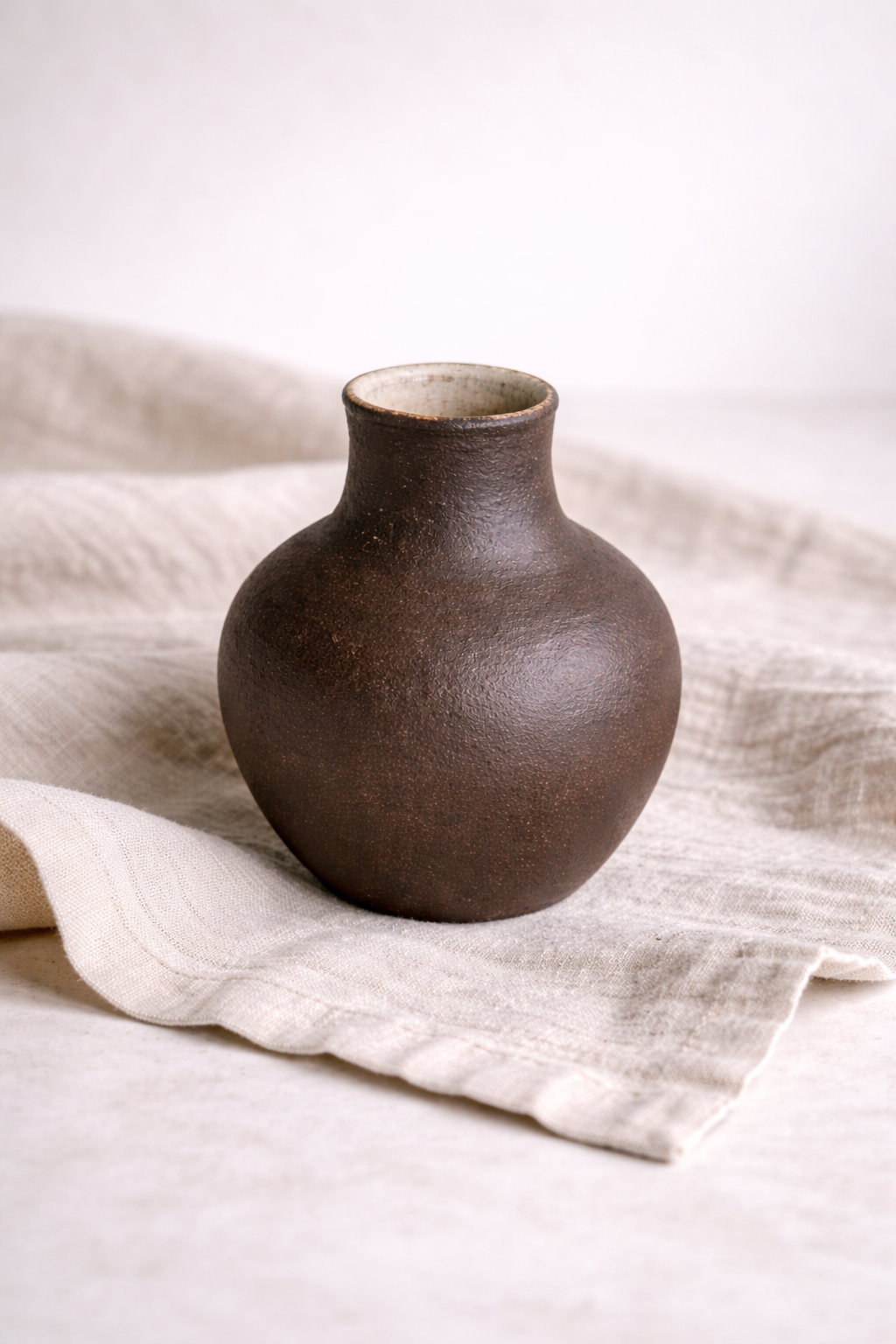 Black Stoneware Vase 2
