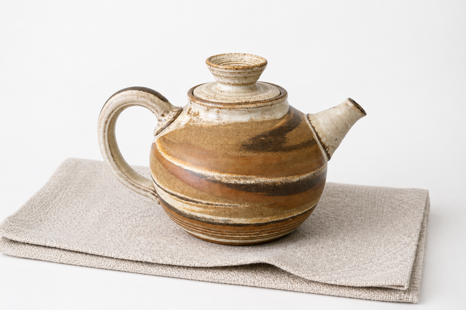 Marbled Teapot - Layered Earth