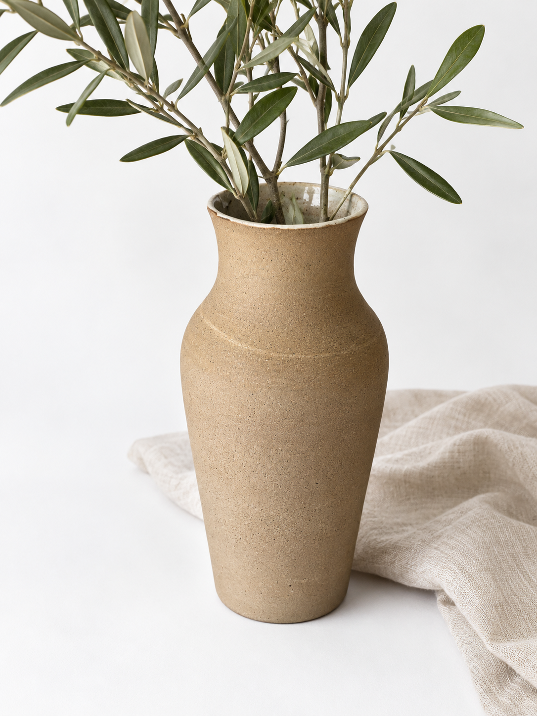 Tall Recycled Stoneware Vase