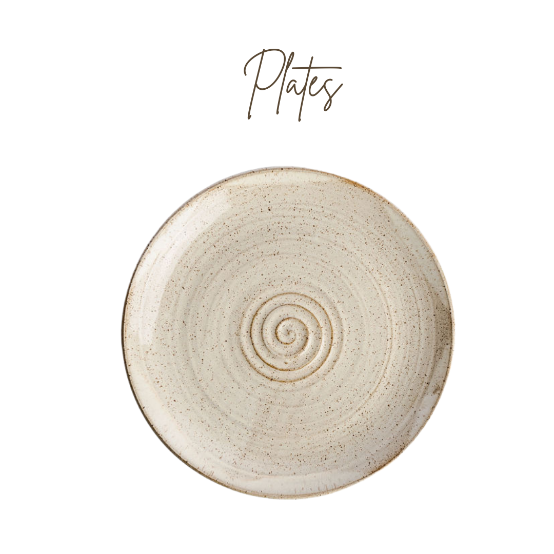 handmade plates neutral dishes tableware dinnerware