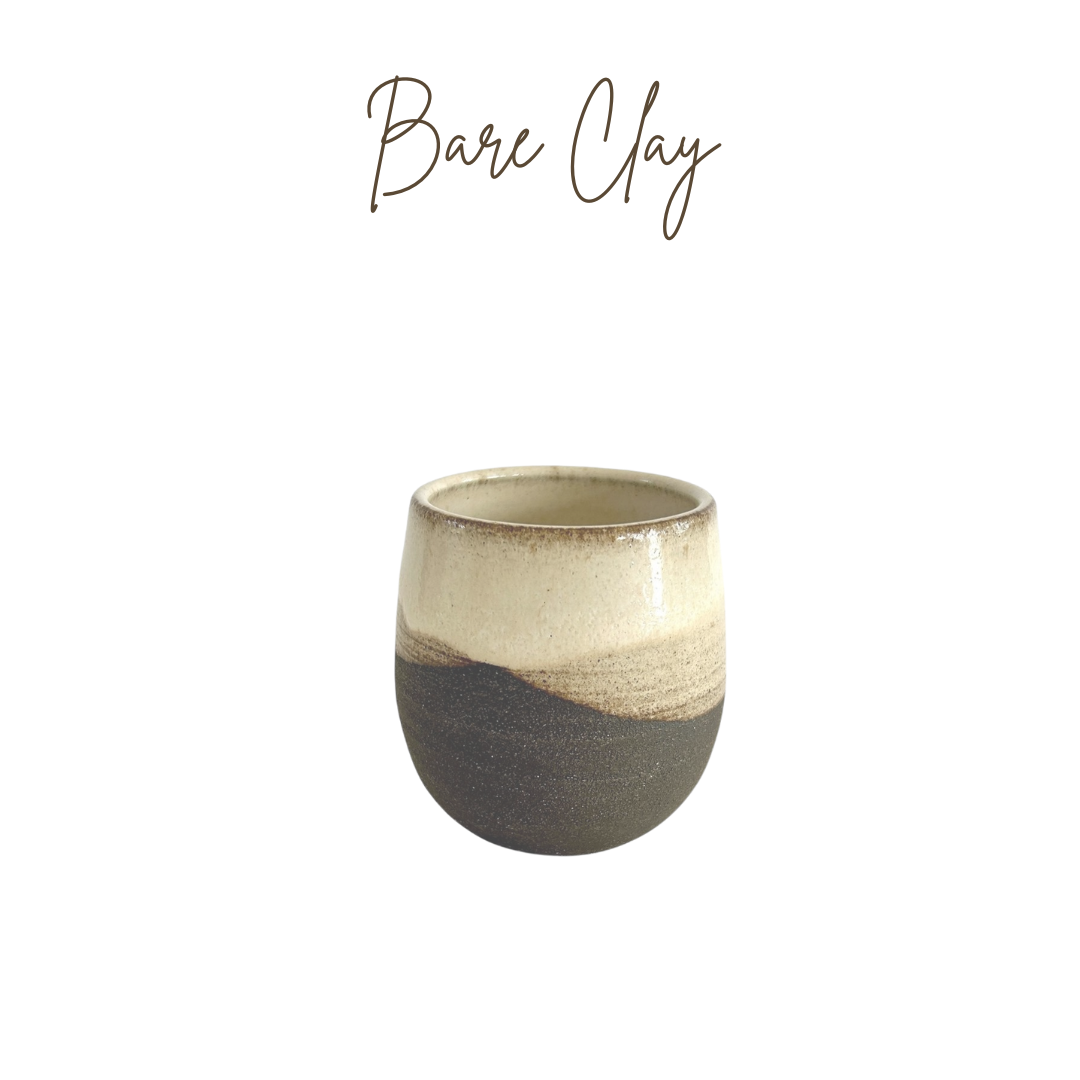 Black Stoneware Round Tumbler Wine Cup