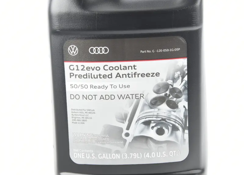 VW/Audi G12 Evo Pre-Mixed 50/50 Coolant/Antifreeze (1 Gallon/3.78L) —  EuroXclusive Performance