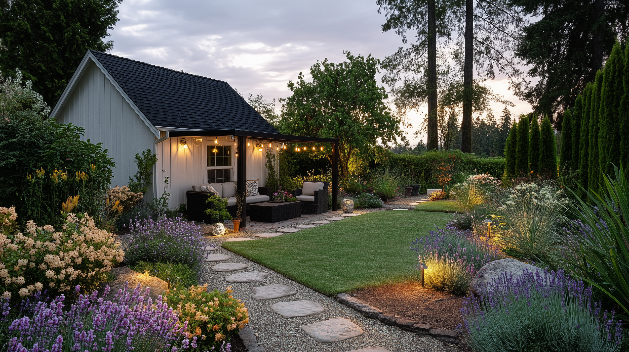 wesandbill_Well_landscaped_small_back_yard_Rustic_Farmhouse_PNW_5cb17dd8-1db1-492f-b7ce-a1eafa380ddc.png