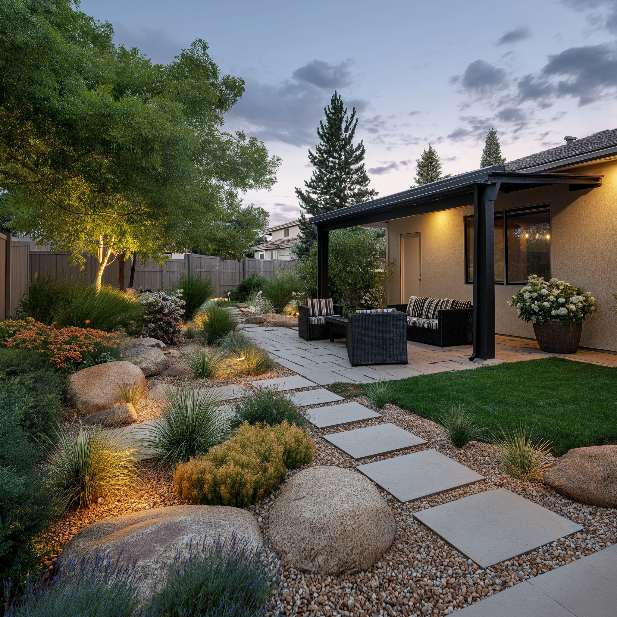 wesandbill_Well_landscaped_small_back_southwest_Xeriscape_style_44fadf38-3f5f-4b9e-9a88-5209d06bef14.png