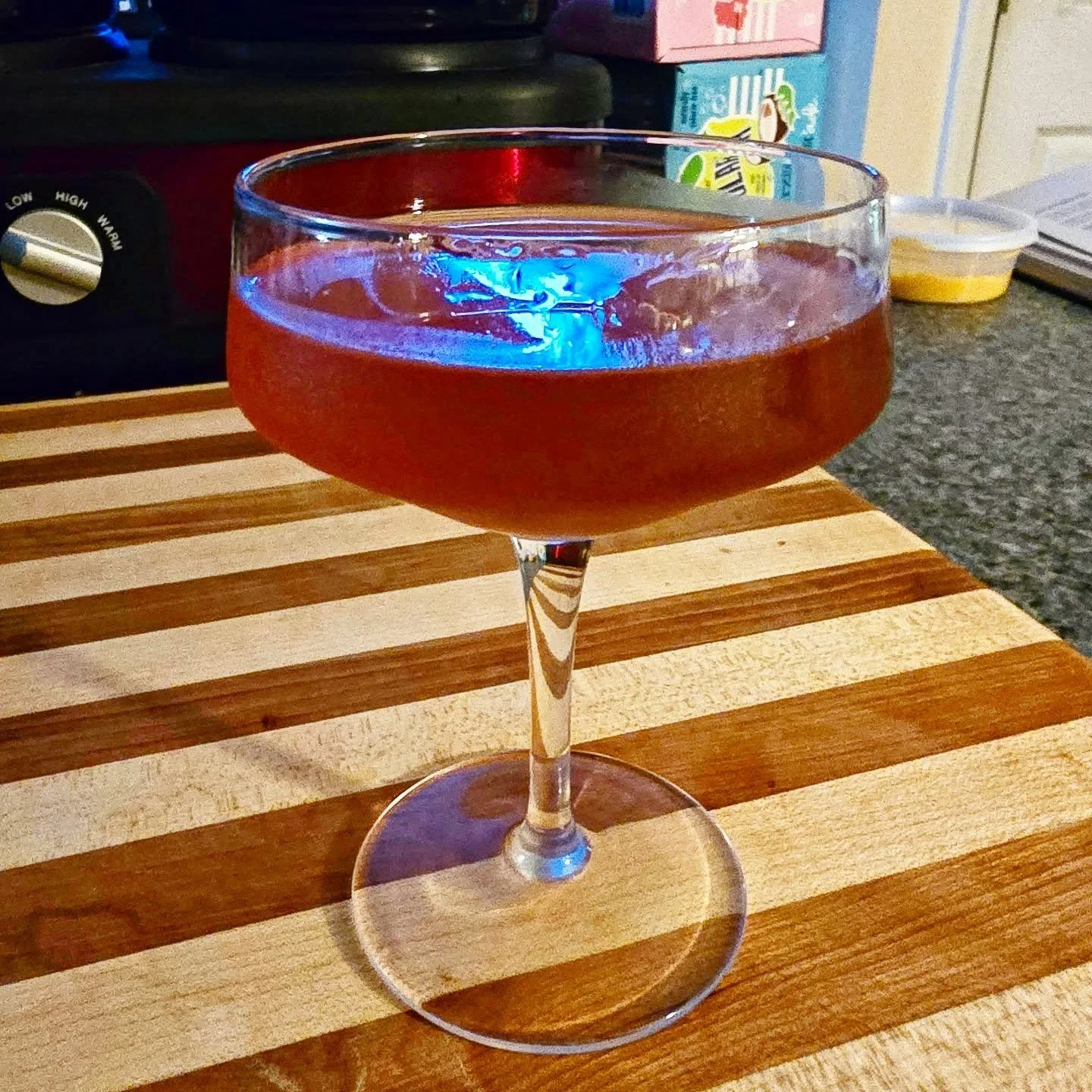 Raspberry Agricole
1 oz Giffords Raspberry
2 oz Rhum St James Imperial Blanc
2 dashes Angostura Bitters
2 dashes Orange Bitters