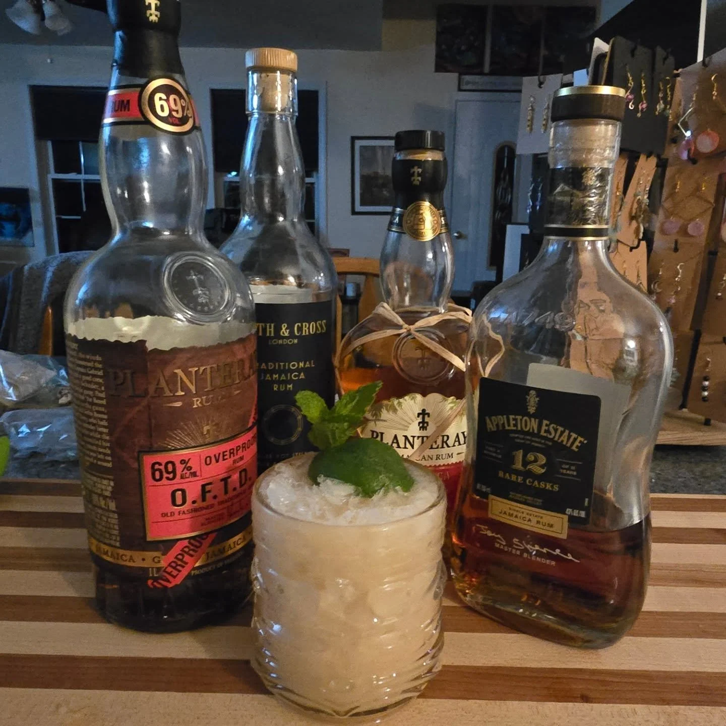 Kevin Crossman's &quot;Ultimate&quot; Mai Tai
1/2 oz Appleton 12 Rare Cask
1/2 oz Smith &amp; Cross Rum
1/2 oz Plantaray Xaymaca Rum
1/2 oz Planteray OFTD Rum
1 oz Lime Juice
1/2 oz Orgeat
1/2 oz Ferrand Dry Cura&ccedil;ao 
1/4 oz 2:1 Demerara Syrup
