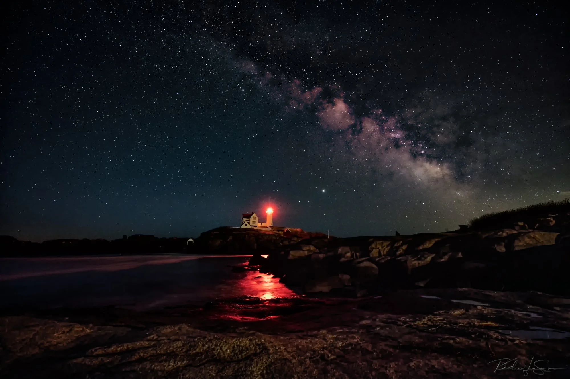 Milky Way over Cape Neddick Light