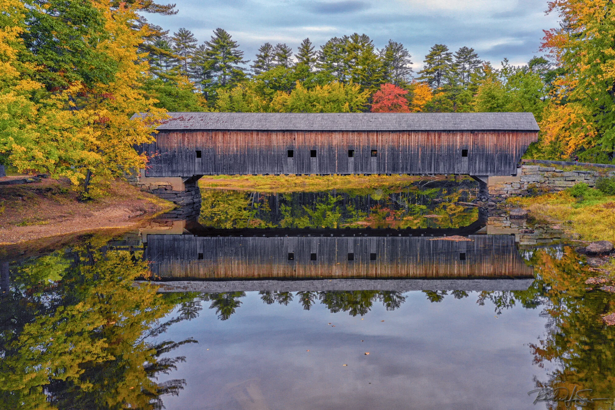 Hemlock Bridge in Fall