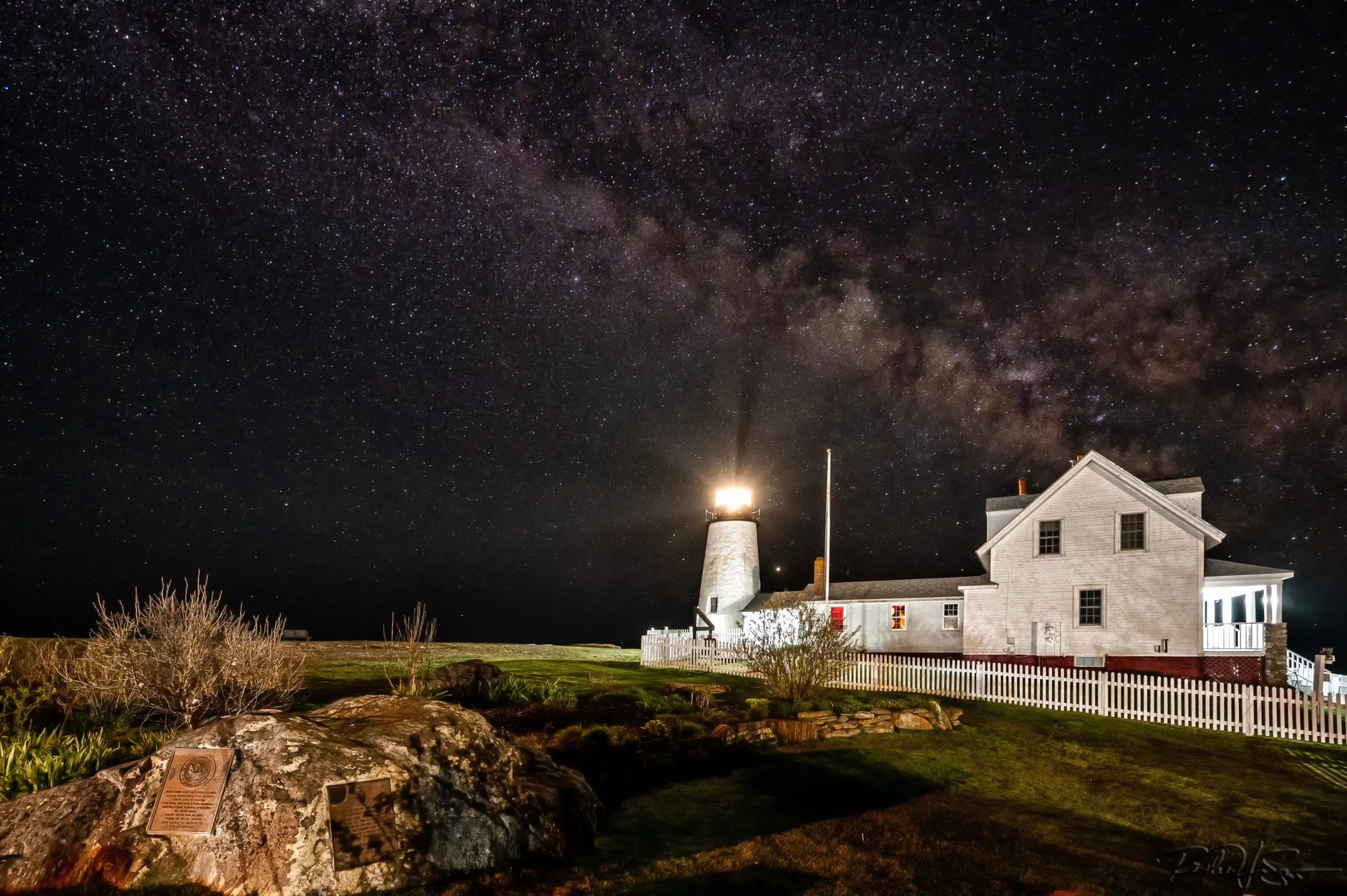 Milky Way over Pemaquid Point Lighthouse