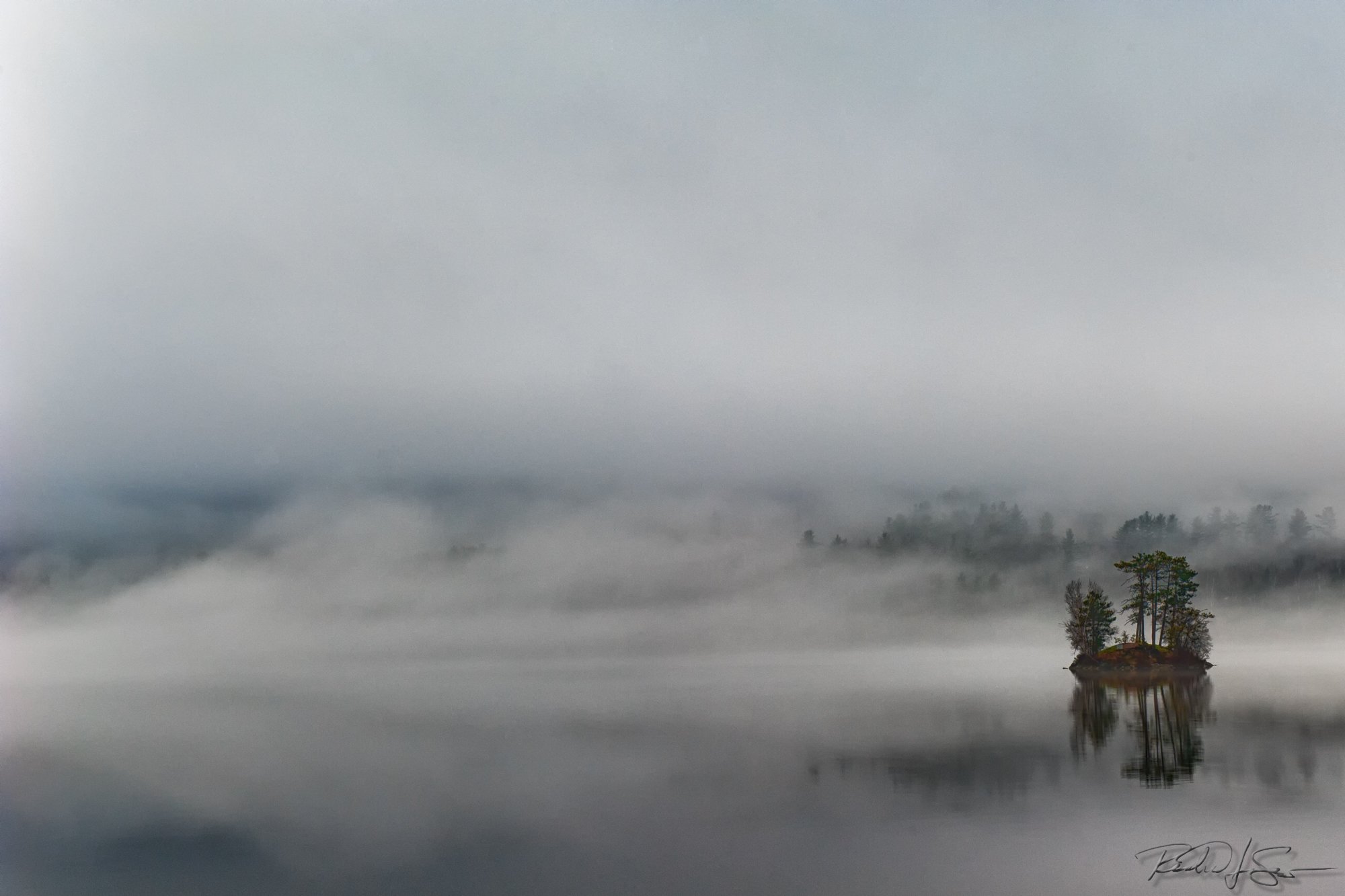 Foggy Morning - Moose Pond, Bridgeton