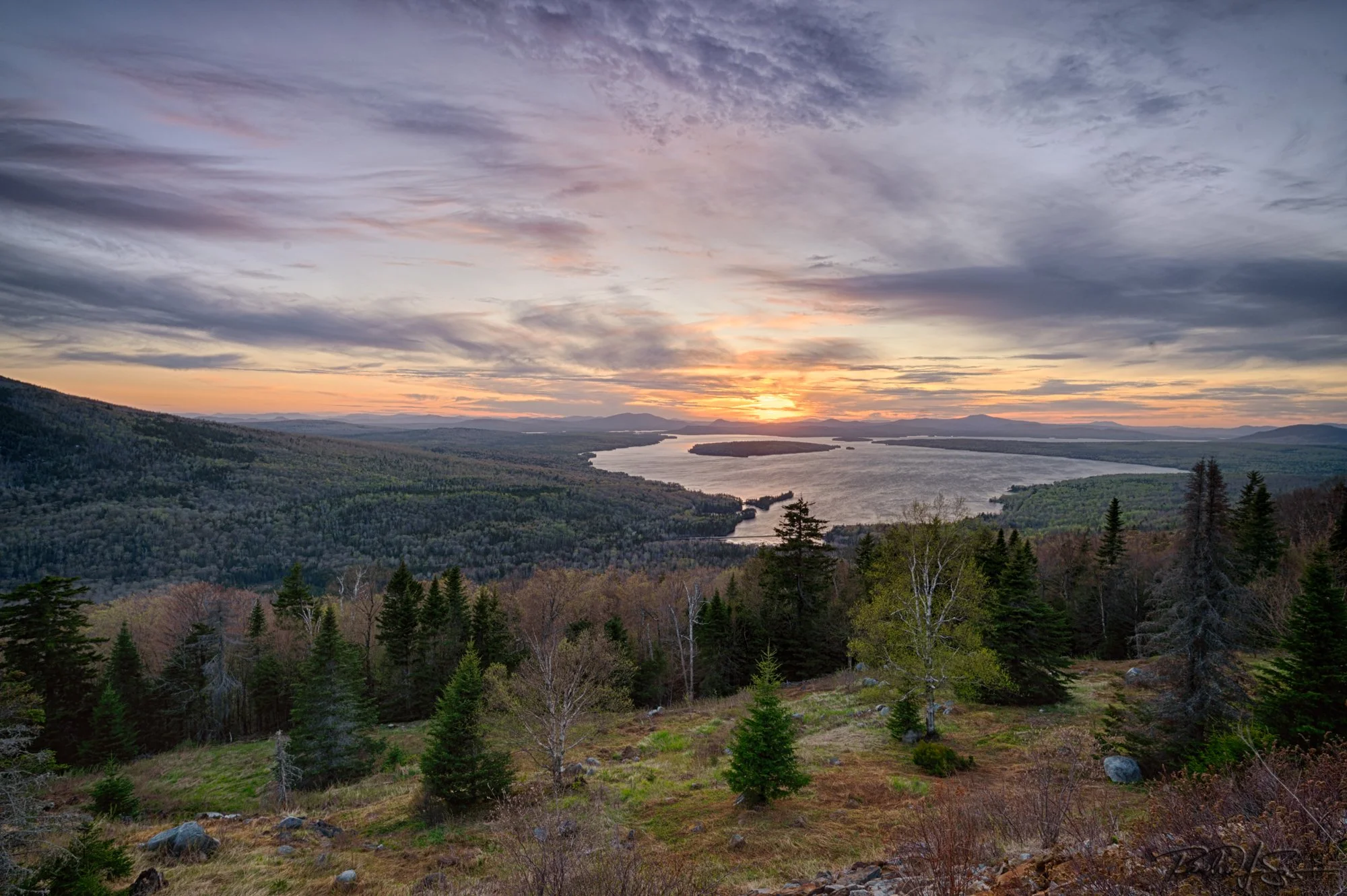 Sunset at Height of Land, Rangeley (3)
