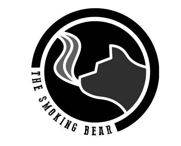 The Smoking Bear; Logo Design and Handpainted Sign; Gardiner Montana