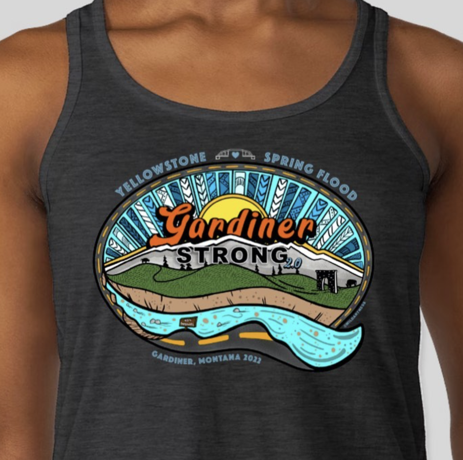 Gardiner Strong 2.0 Fundraiser for the local community after a 500 year flood destroyed access to Yellowstone National Park. 2022