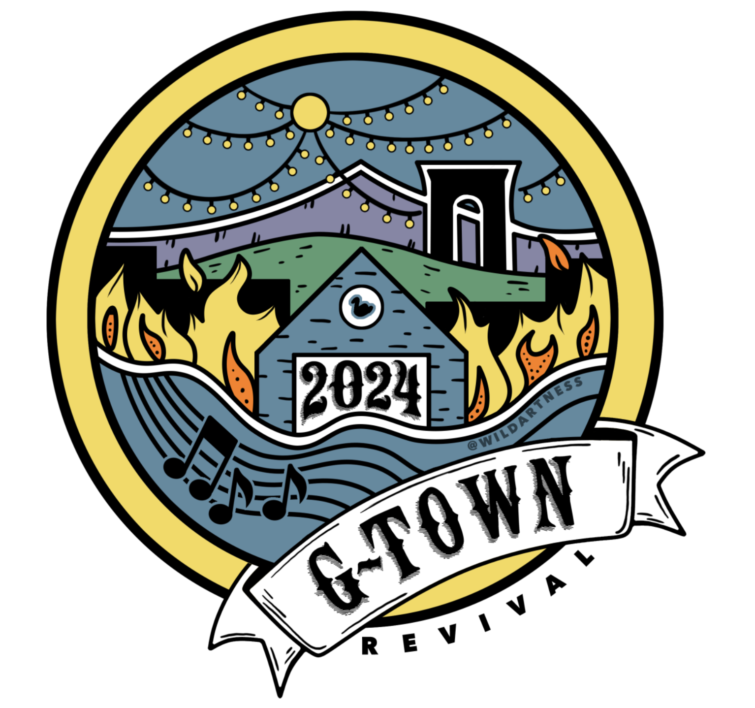 Branding for Gardiner, Montana Revival event after town fire.