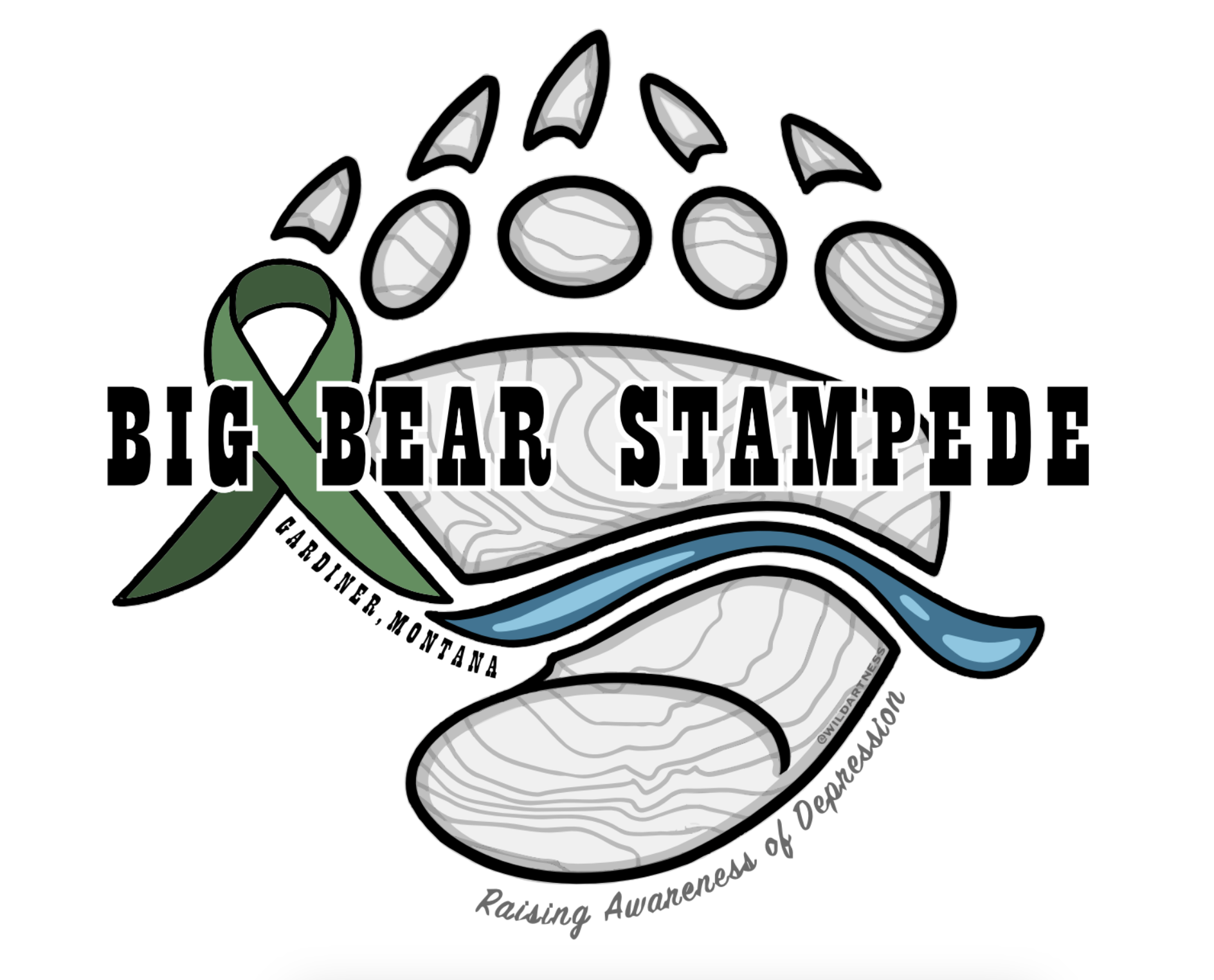 Big Bear Stampede; Logo Design; Gardiner Montana