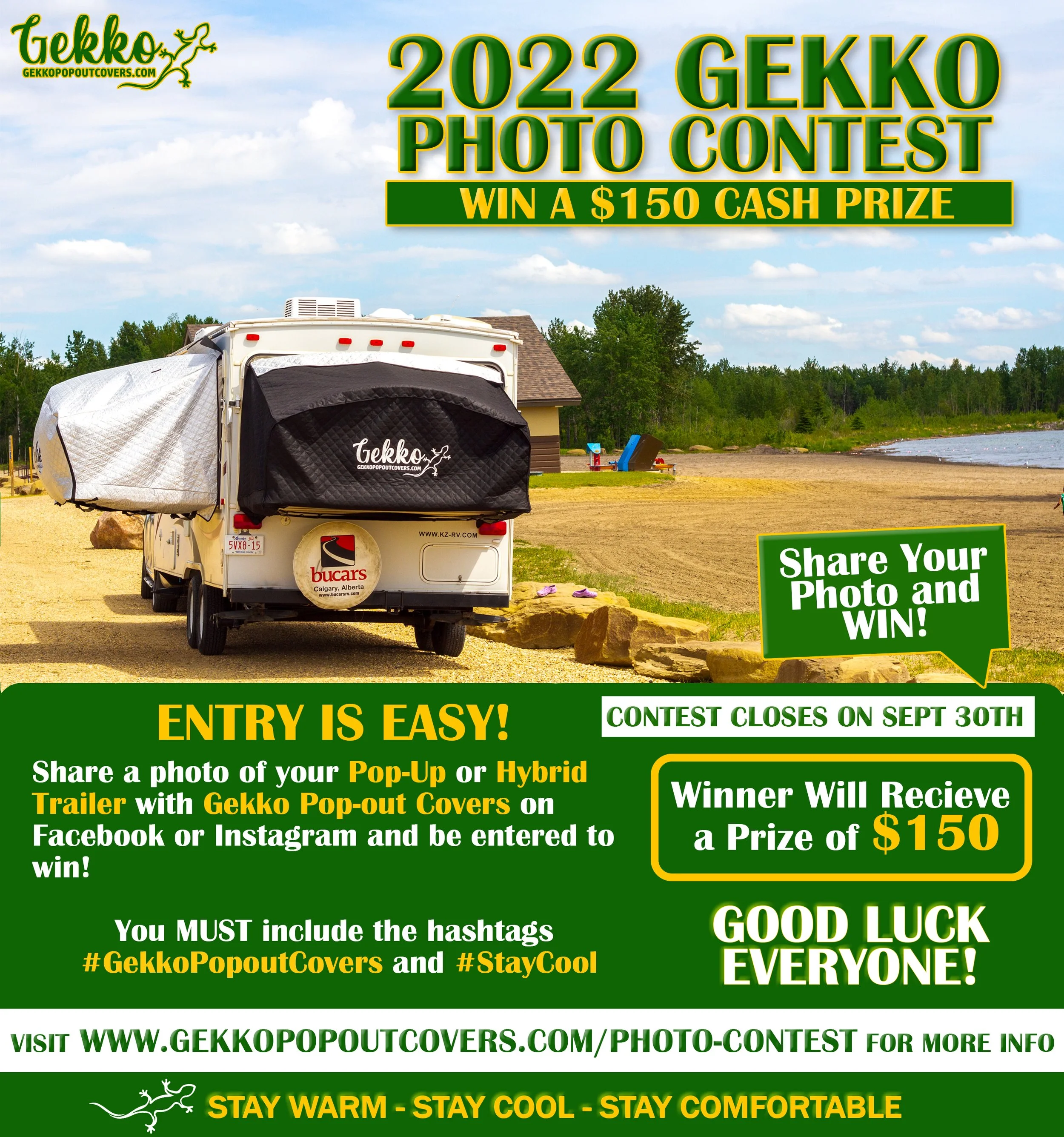Gekko Popout Covers Stay Warm, Stay Cool, Stay ComfortableGEKKO