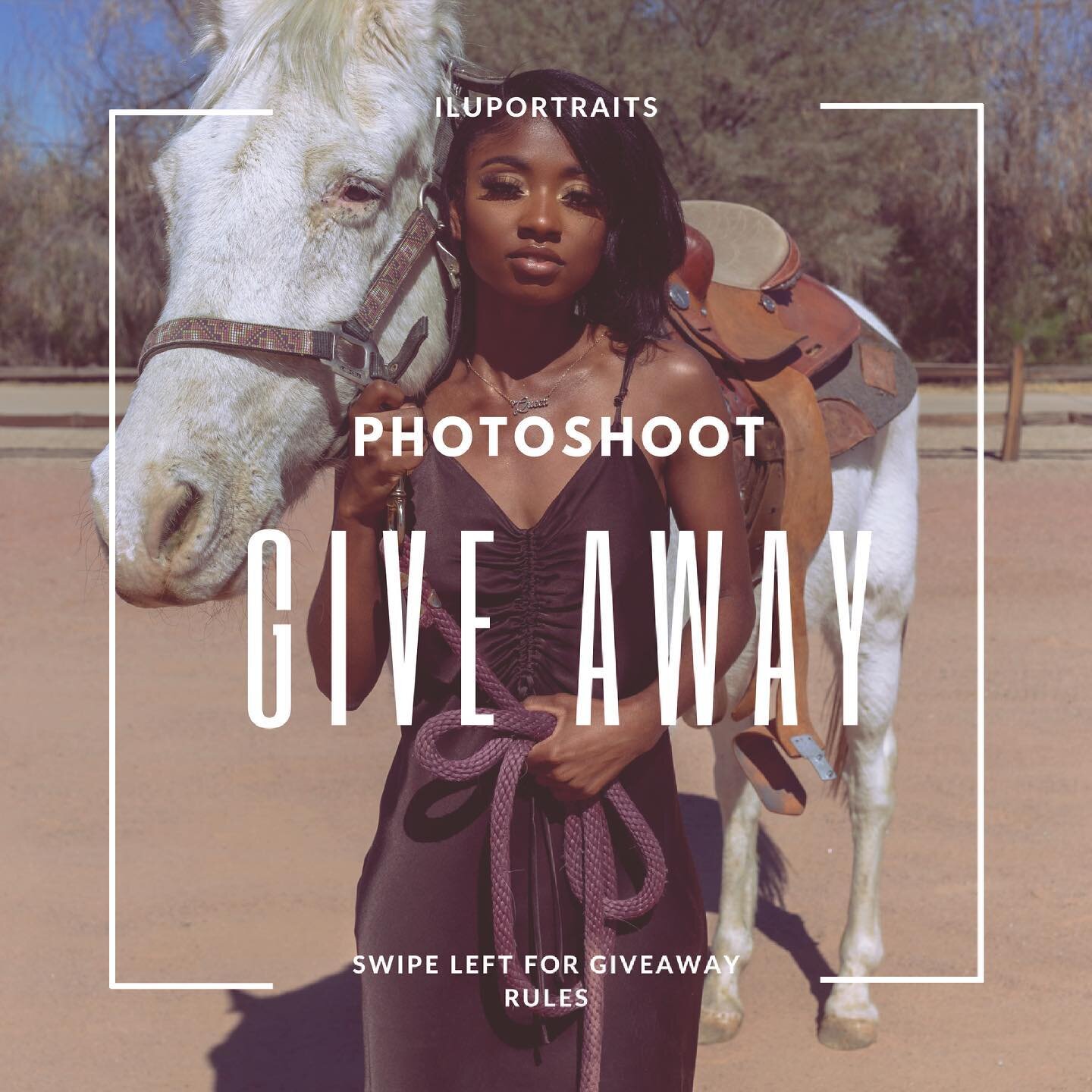 As promised, another giveaway! Oregon followers included 😳. Will include a BTS video 🥵🥵🥵

See rules below:

📸 Must like this post and be following me (@iluportraits)
📸 Tag 3 friends who you think would like a free photoshoot
📸 Share this post 