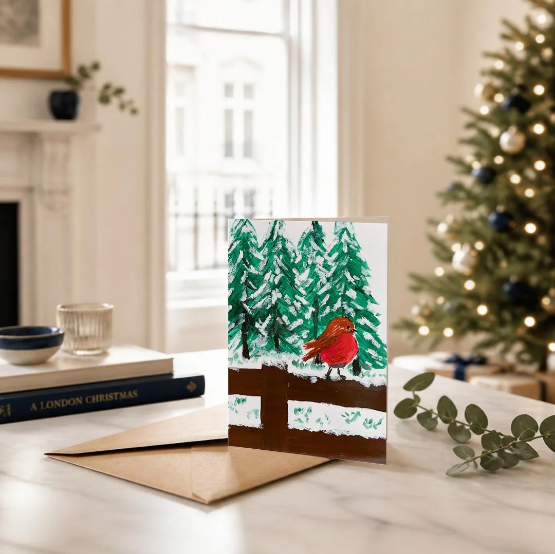 Cards Mockup - Christmas - Portrait - Robin fence.jpg