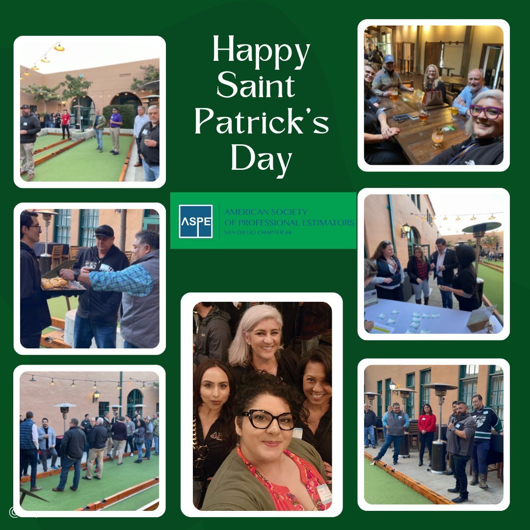 🍀From ASPE San Diego Chapter #4, Happy Saint Patrick's Day!