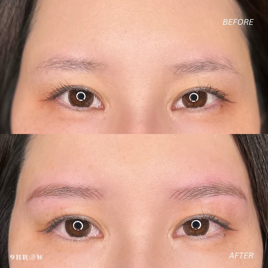 Every client has a unique vision for their brows, and our goal is to bring it to life with precision and care💕

For this transformation, the client requested to keep the front of her brows soft and sparse, maintaining a natural, minimal look. 

To b