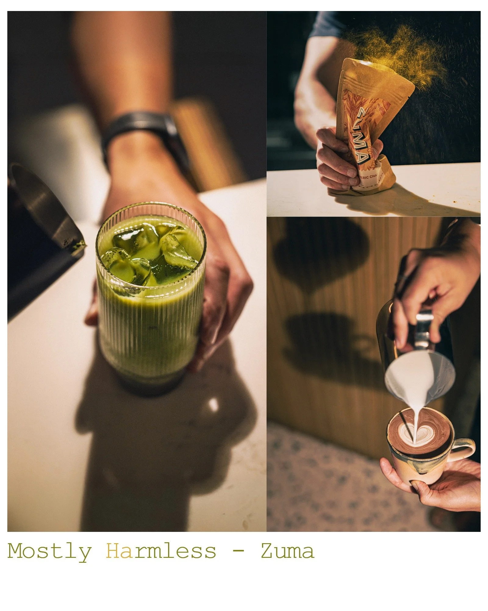 A few shots for @zuma.drinks launch of their new identity, working with @therealdvb at @mostlyharmless.agency .
Matcha, beetroot, turmeric &mdash; powders and pours with impact. Always a pleasure capturing flavour-forward products with a clear creati