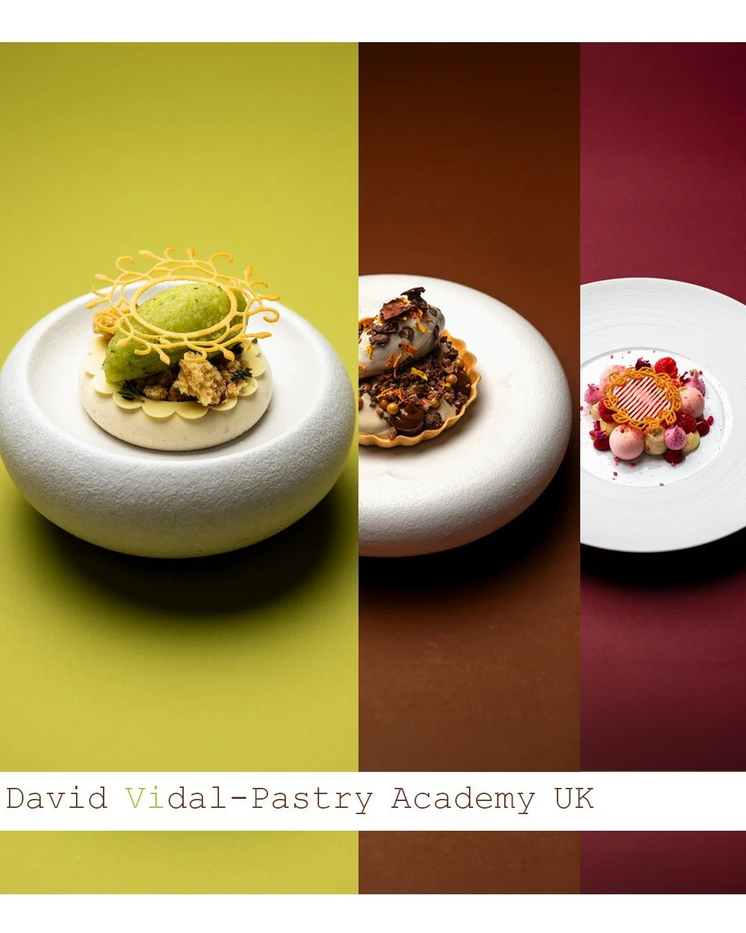 A day spent shooting during David Vidal&rsquo;s masterclass at @vidal31 , hosted by @pastryacademyuk  in Cheltenham. Focused work, clear technique, and desserts built with precision rather than excess. No shortcuts, just method, control, and a strong