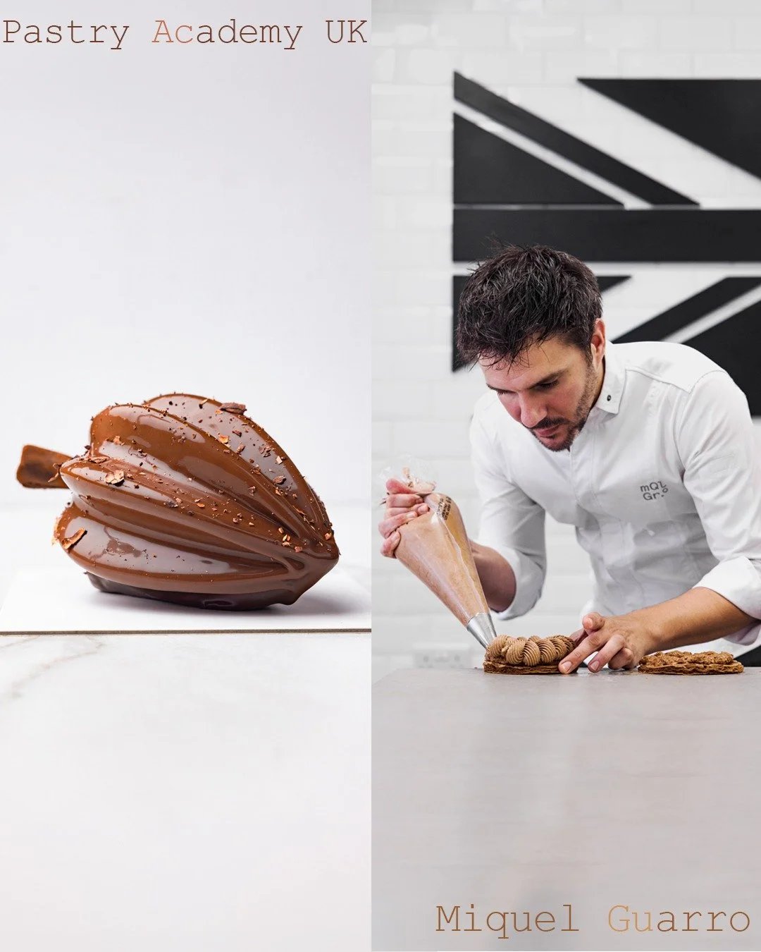 Miquel Guarro in full flow at @pastryacademyuk  in Cheltenham, quiet concentration, fast hands, and chocolate work that looks simple until you get close. @miquelguarro . Photography by @faydit_photography 
.
.
.
#ucookishoot #pastryacademyuk #miquelg