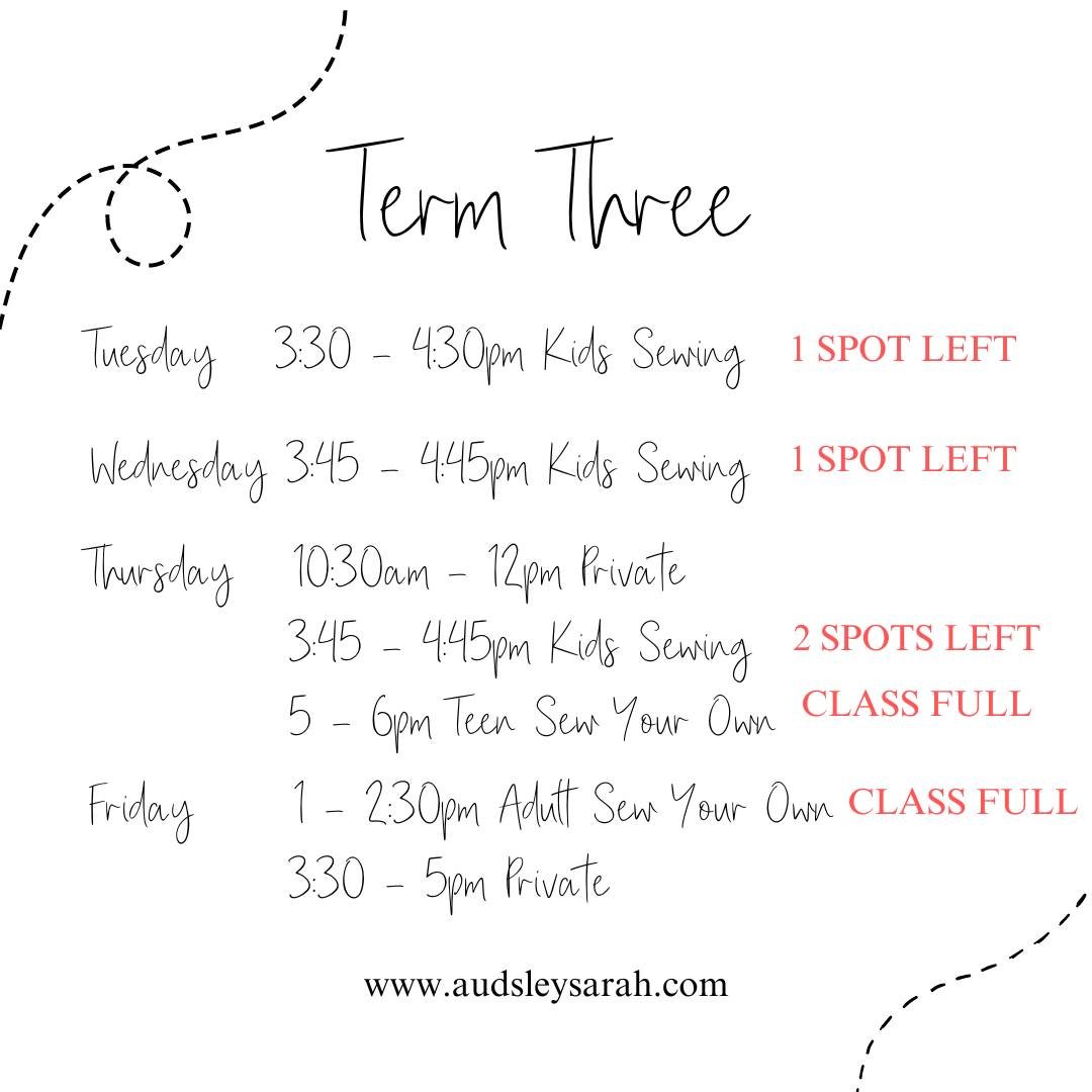 Term Three is well under way! We have a few spots left in our kids classes, its never to late to join. We are looking at starting up a new teen and adult class, if you are interested, please let us know what day/time suits.
Short courses will be anno