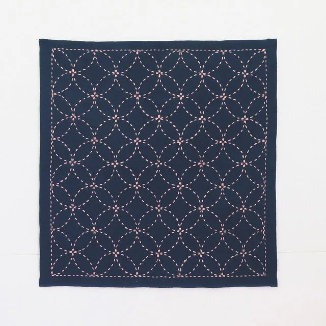 Hana Fukin Sashiko Sampler Indigo (with thread)