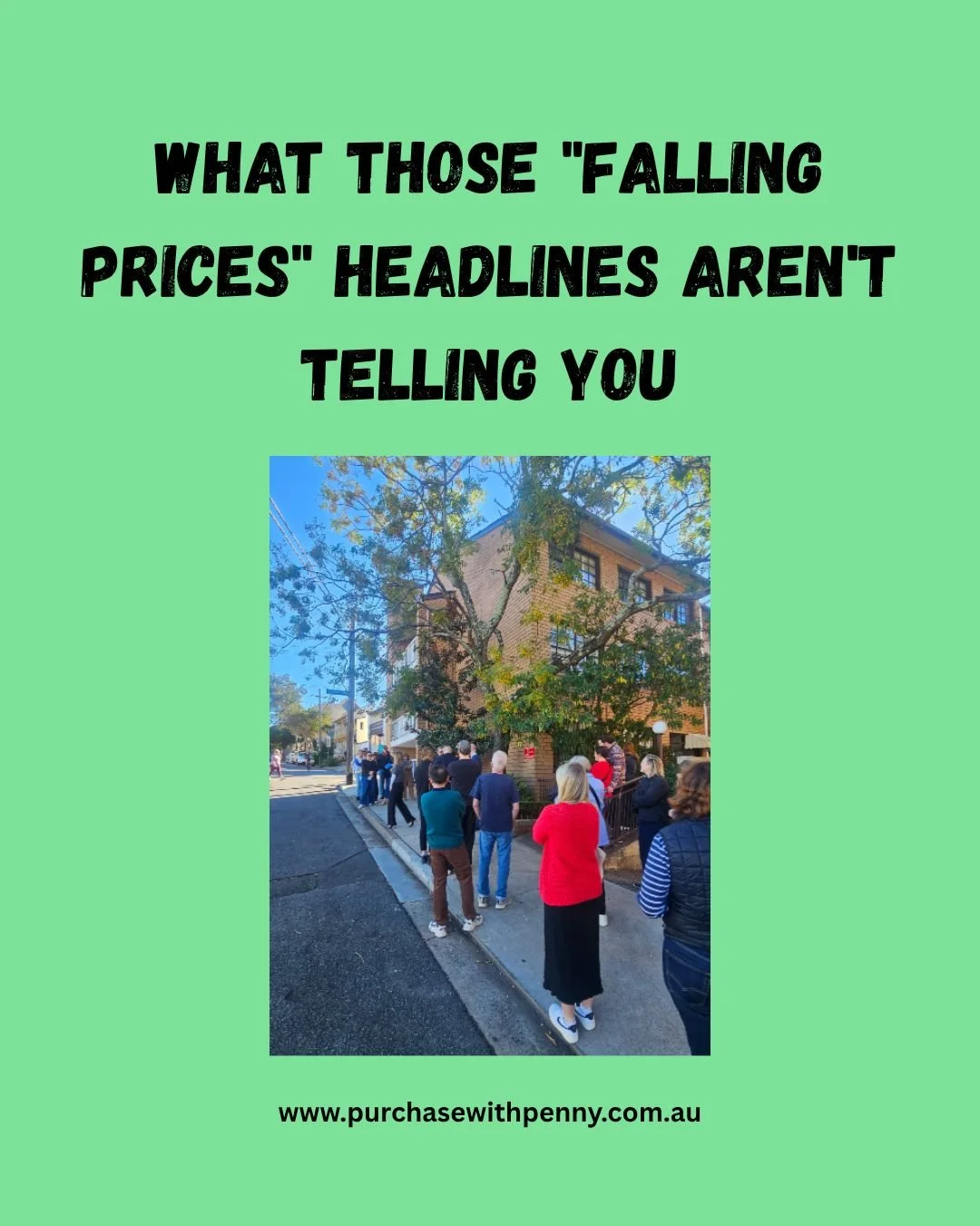If you've been watching property headlines lately and thinking "maybe I'll just wait a little longer", this week's blog is for you.

Because here's the thing about falling price data: by the time it shows up in a report, it's already ancien