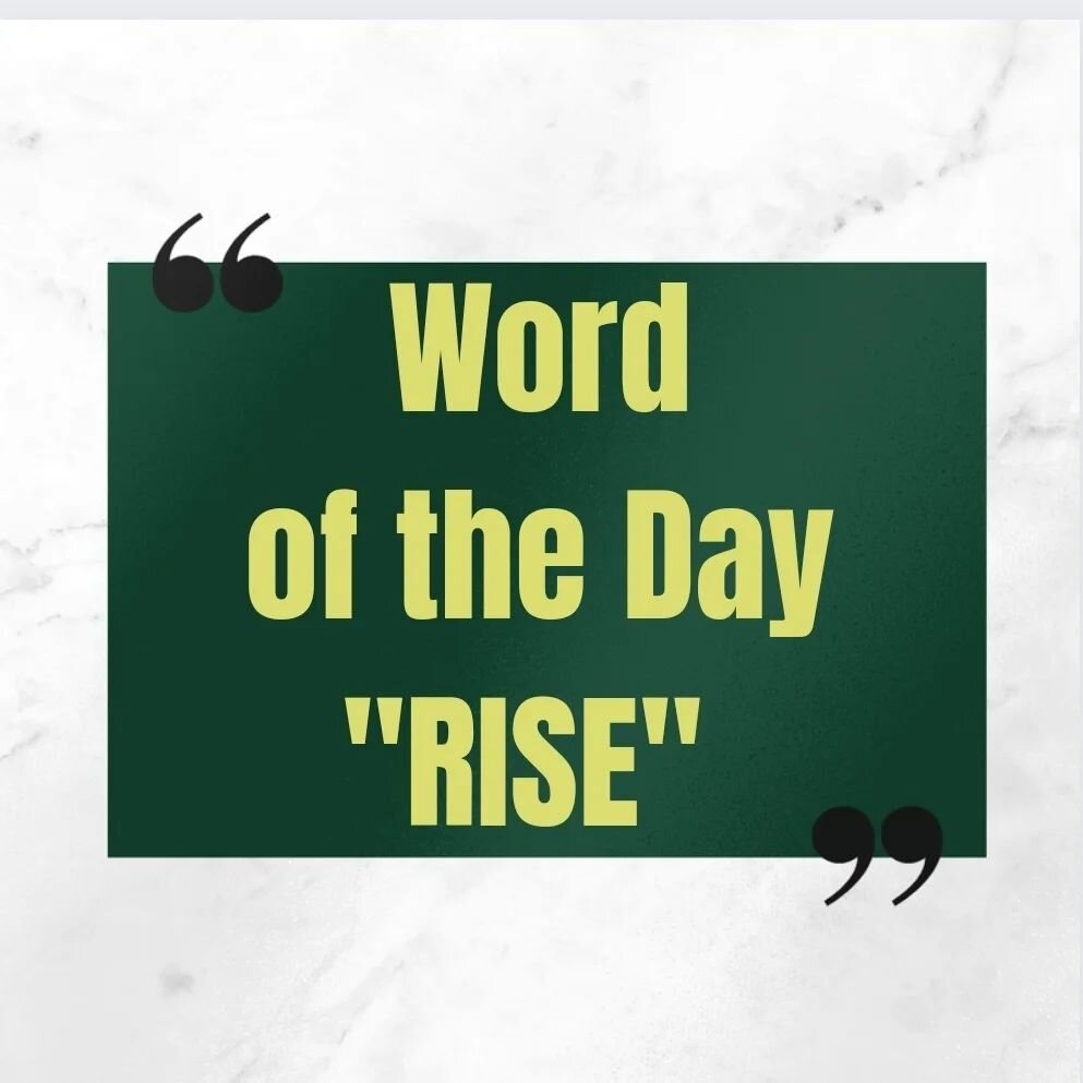 WORD of the week is *RISE*
Swipe Left and get activated 🗣