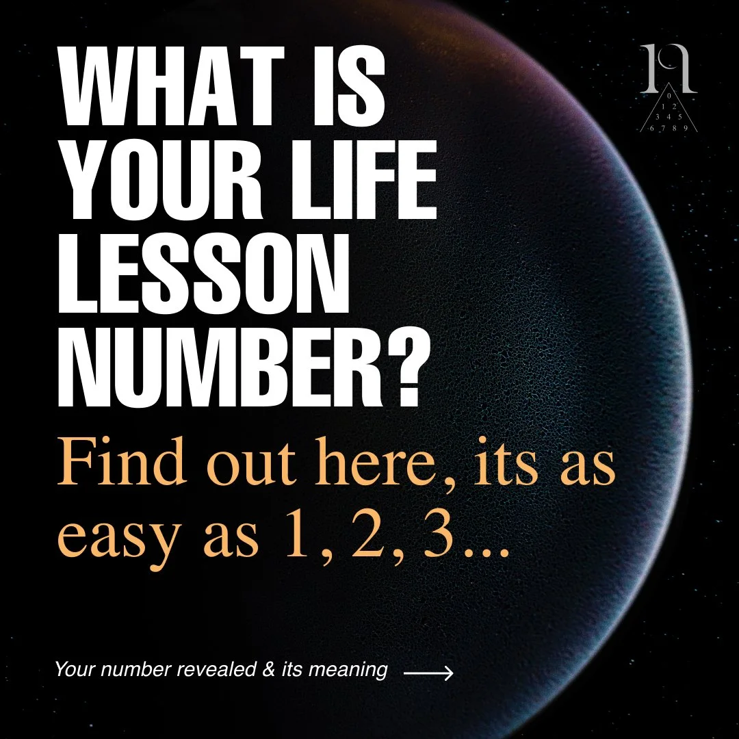 What is your life path/lesson number? It’s as easy as 1, 2, 3…