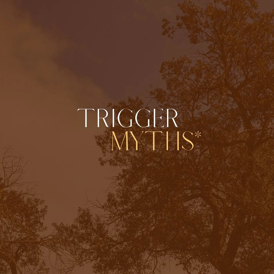 TRIGGER MYTHS 
~ unraveled &amp; turned into possibilities of treasure ~

What are your thoughts? Let me know in the Comments 👇🏼

My Masterclass From Trigger to Truth is happing in 5 Days ~ this masterclass will expand your consciousness &amp; turn